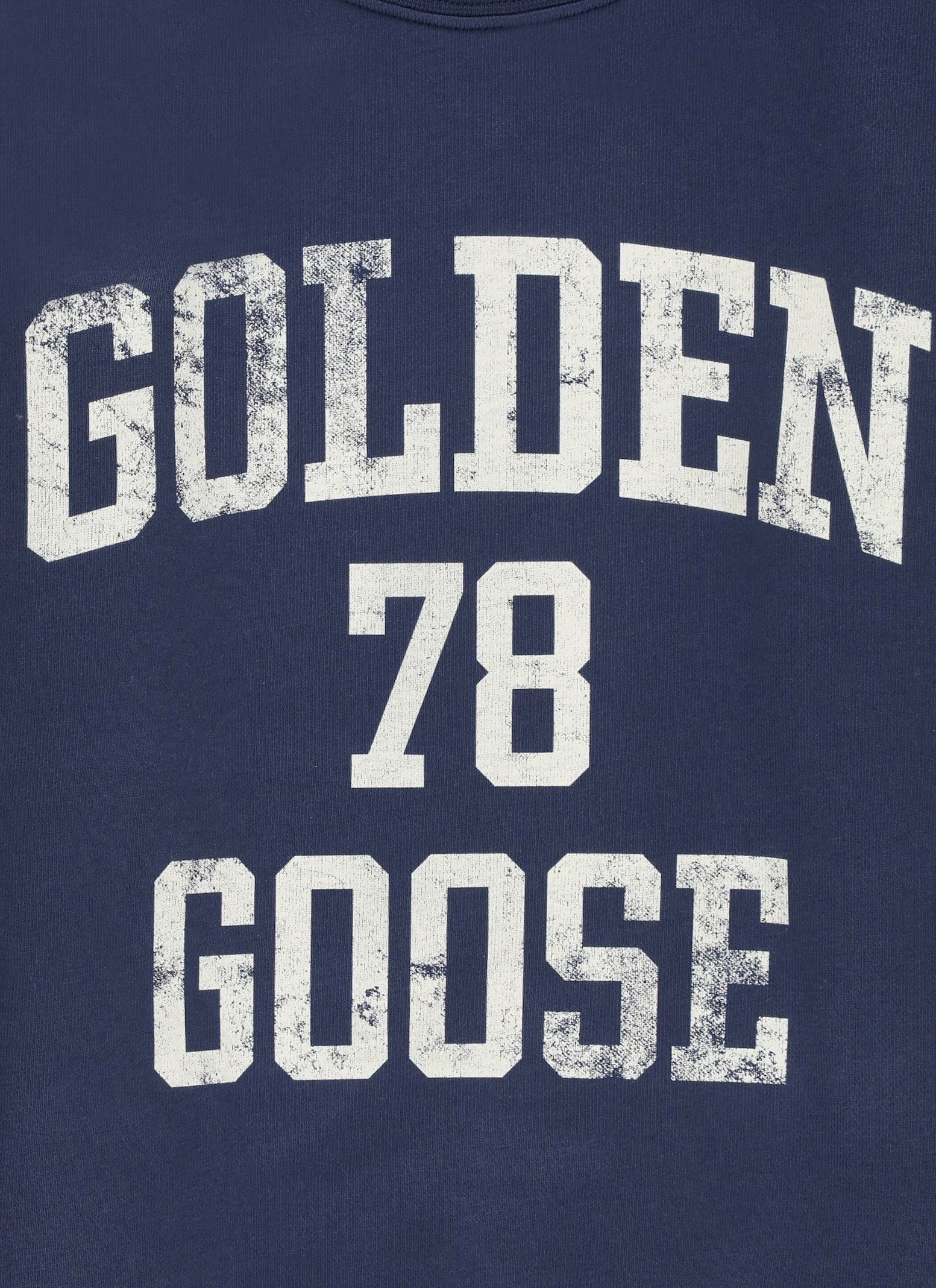 Golden Goose Sweatshirt With Logo In Blue