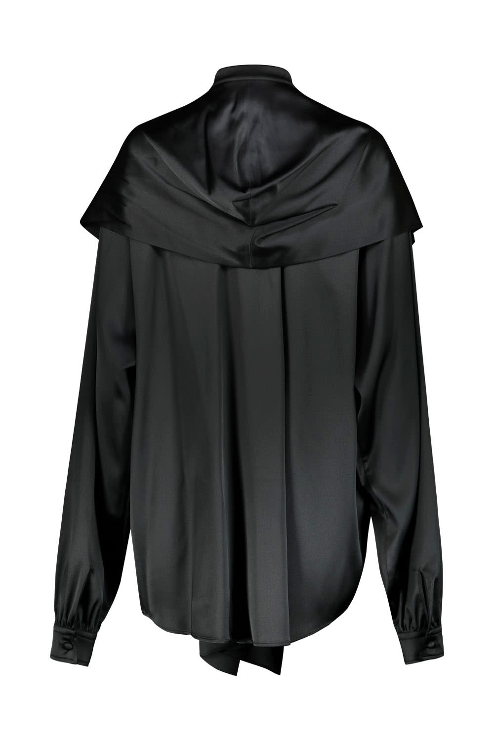 Shop Balenciaga Hooded Blouse