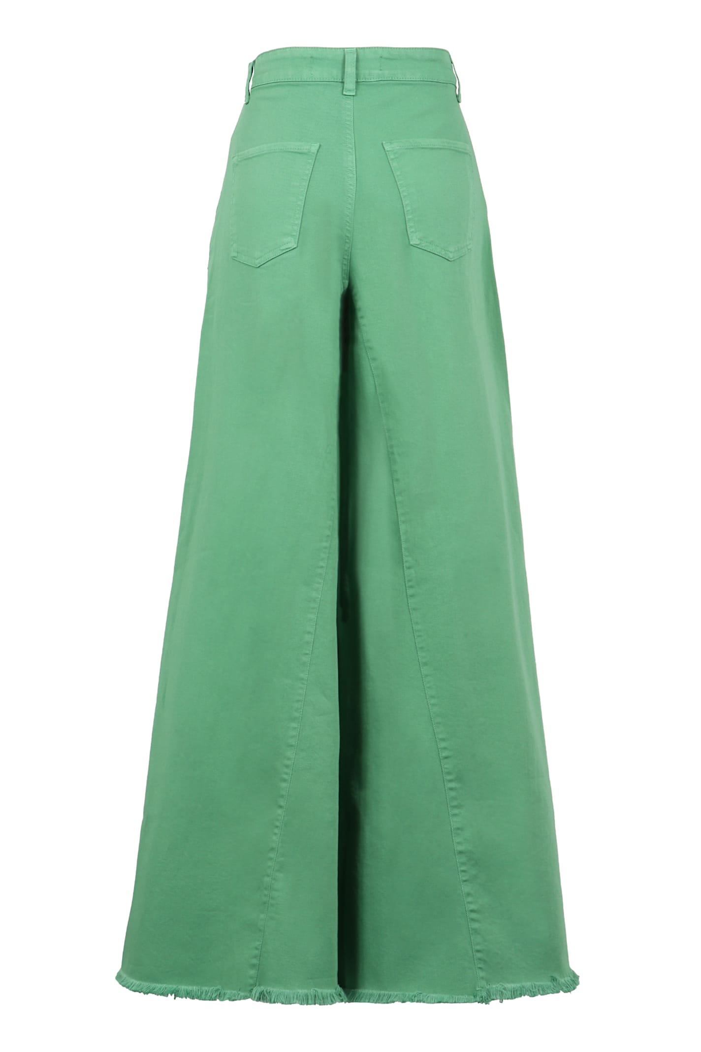 Shop Federica Tosi Wide-leg Jeans In Green