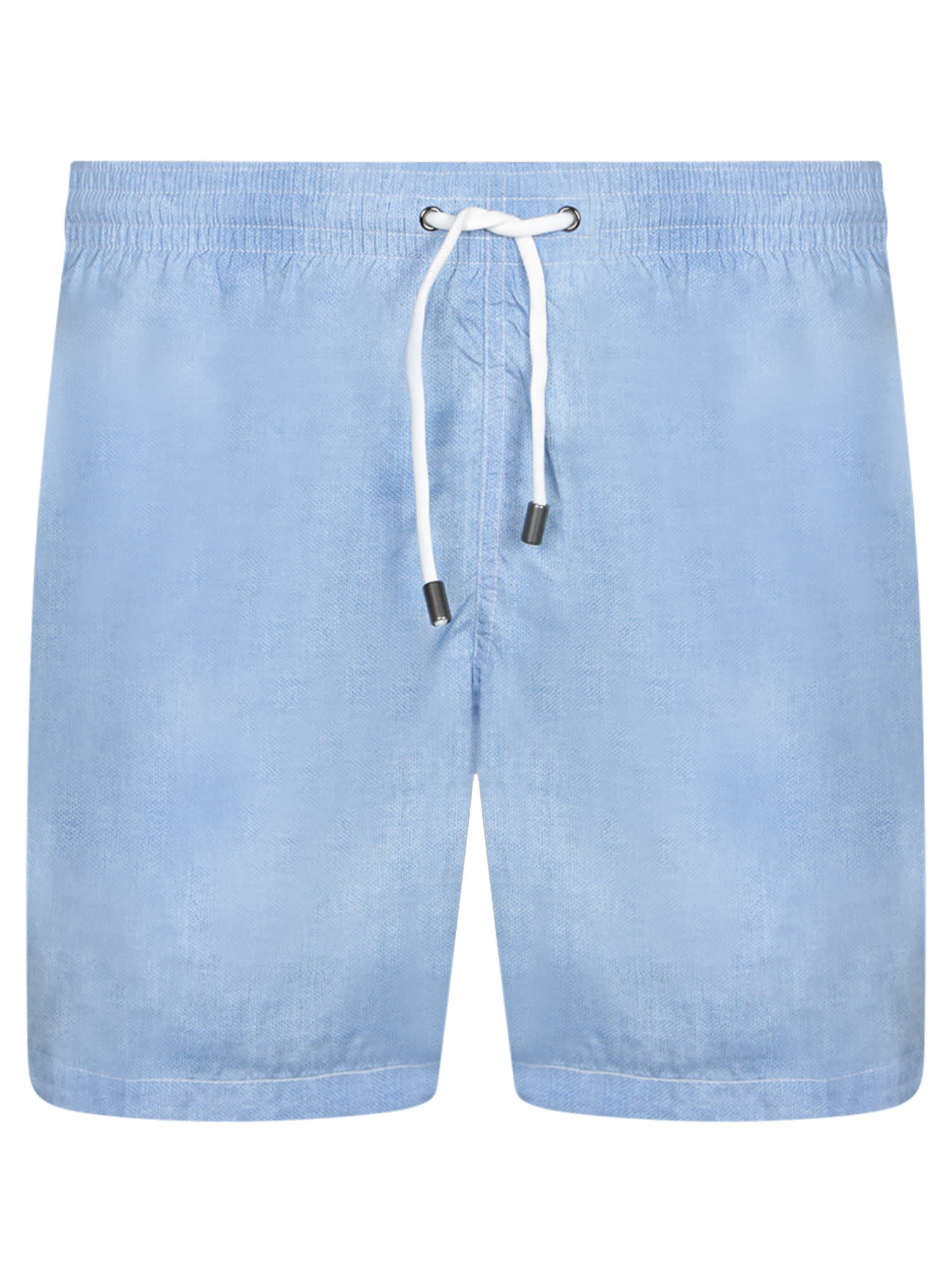 Light Blue Microfiber Swim Shorts