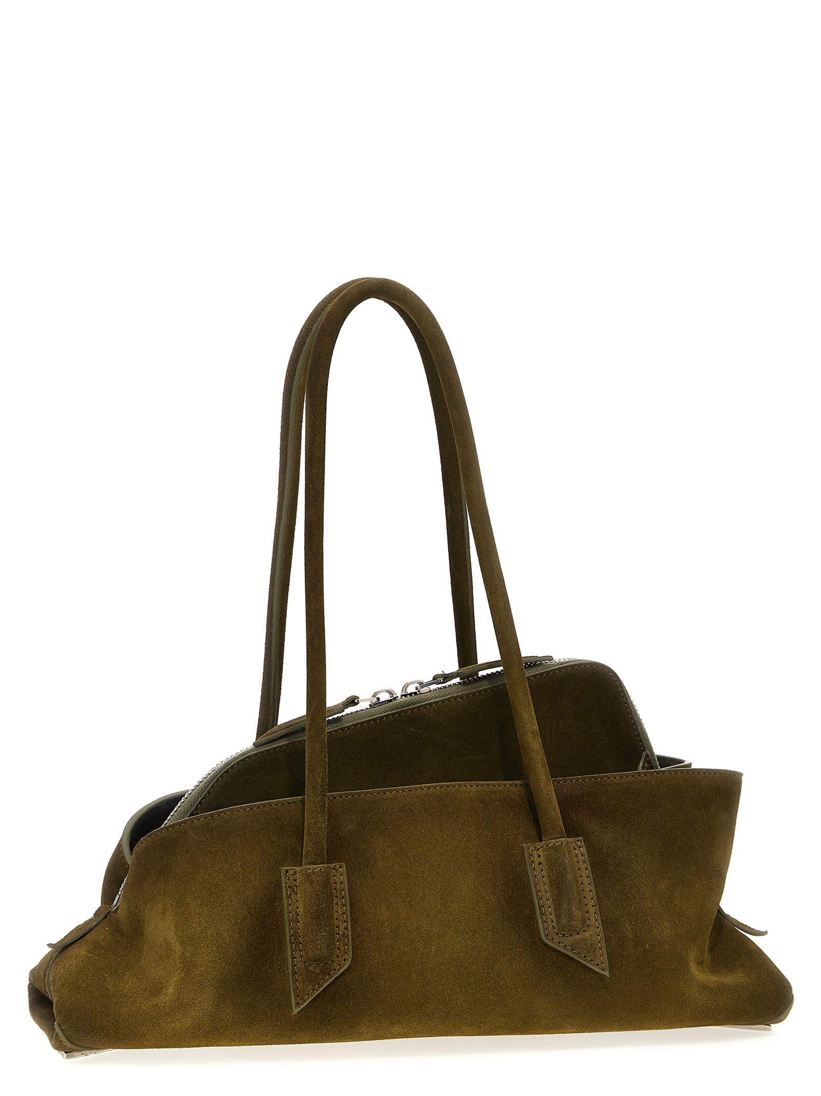 Attico La Passeggiata Small Shoulder Bags Green In Black