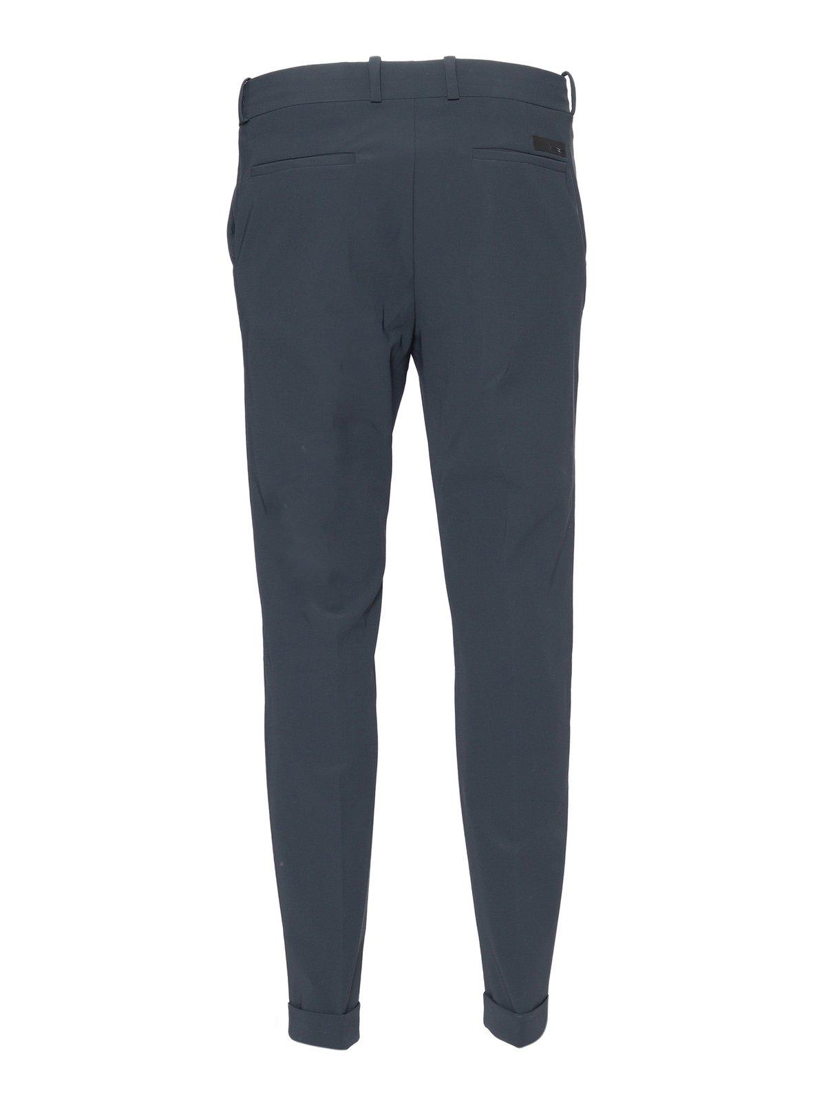 Shop Rrd - Roberto Ricci Design Logo Detailed Mid-rise Trousers In Piombo