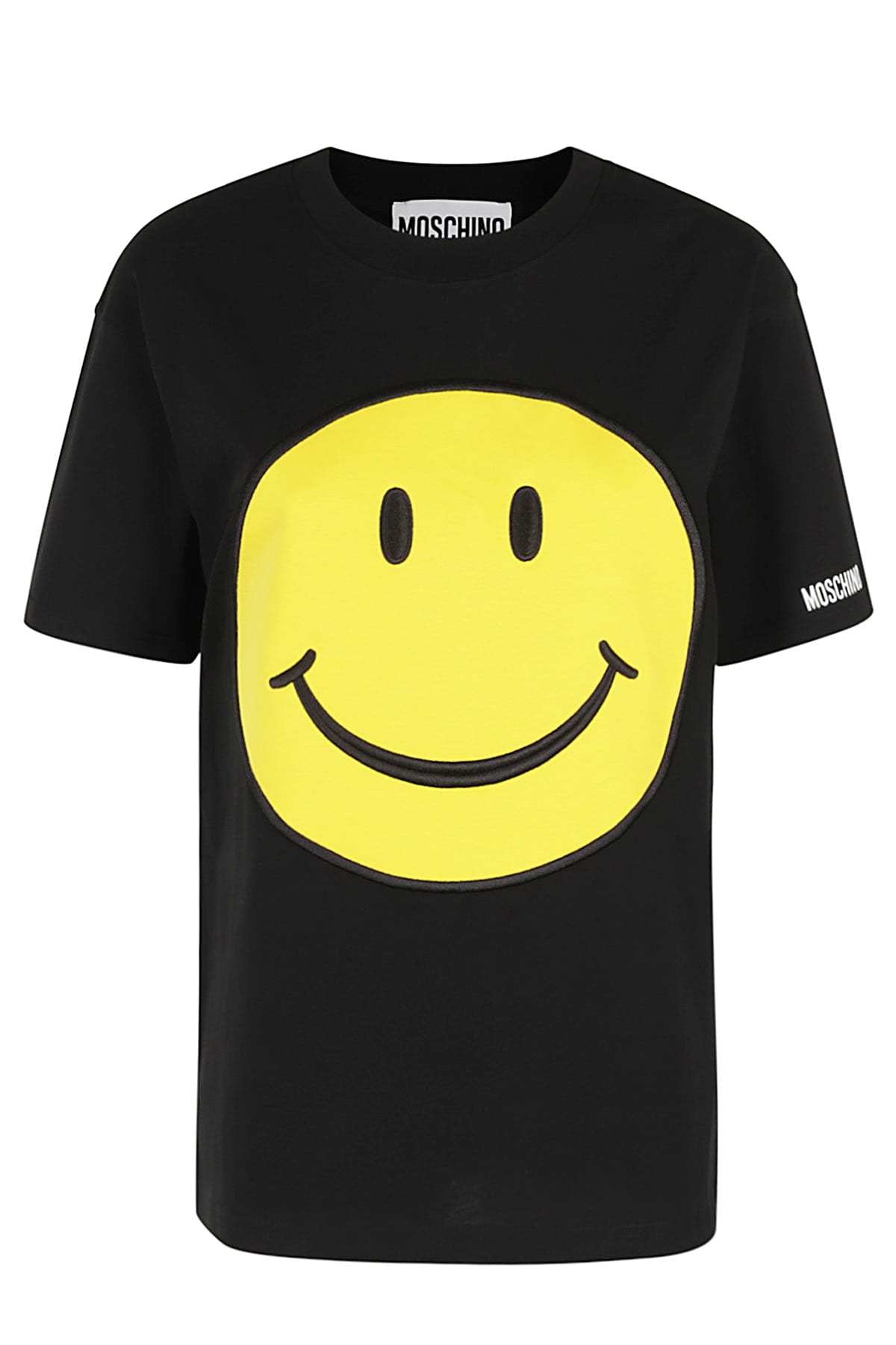 Shop Moschino T Shirt In Fantasia Nero