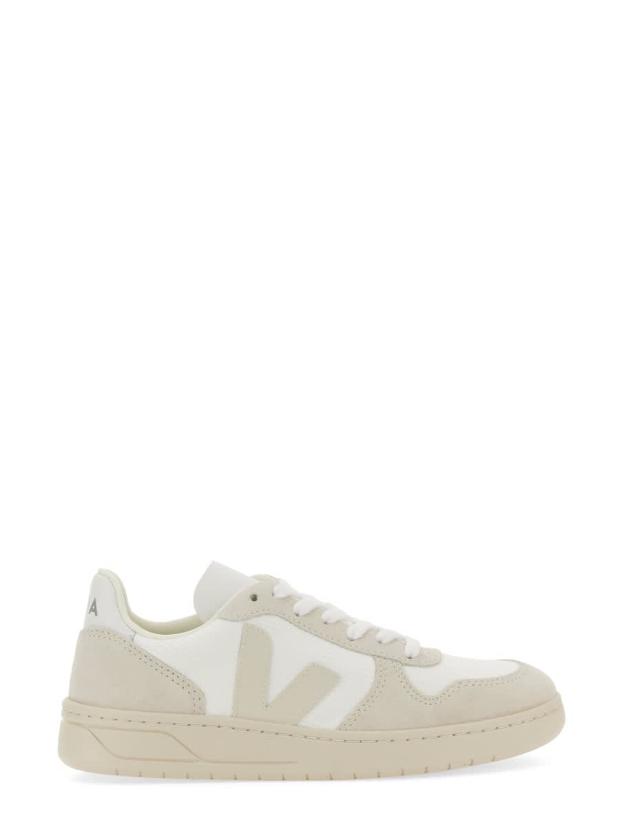 Shop Veja Sneakers V-10 In White