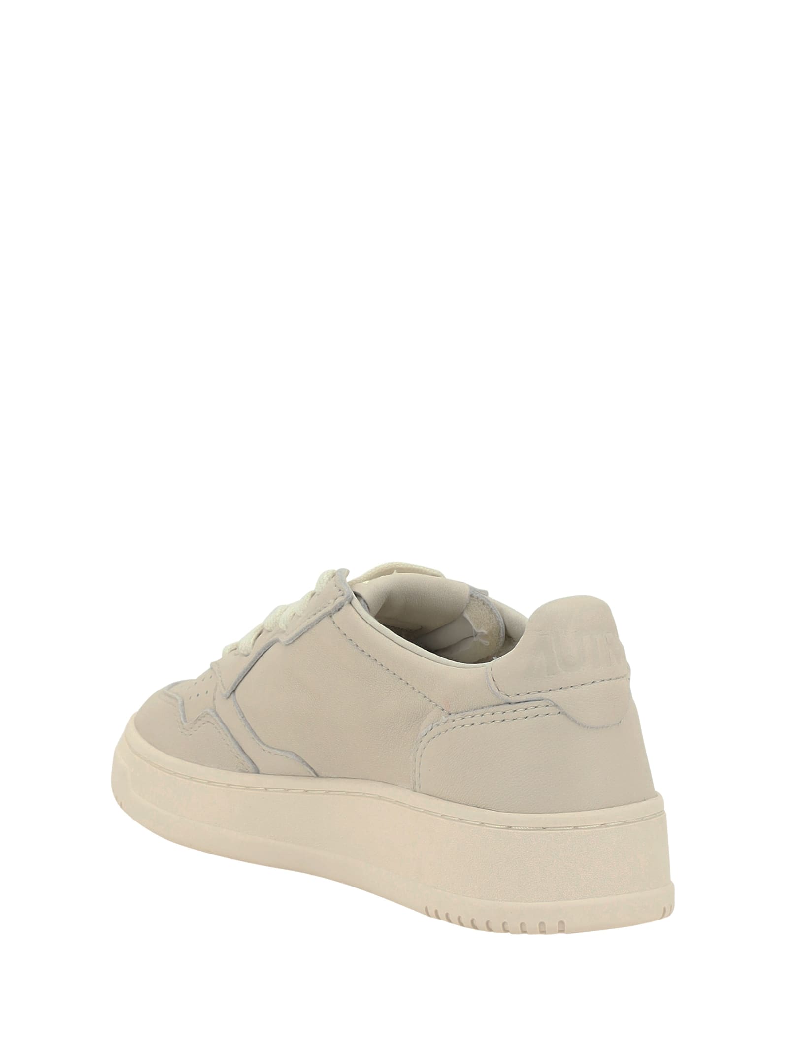 Autry Medalist Low Wom Solidgoat Shoes In Beige