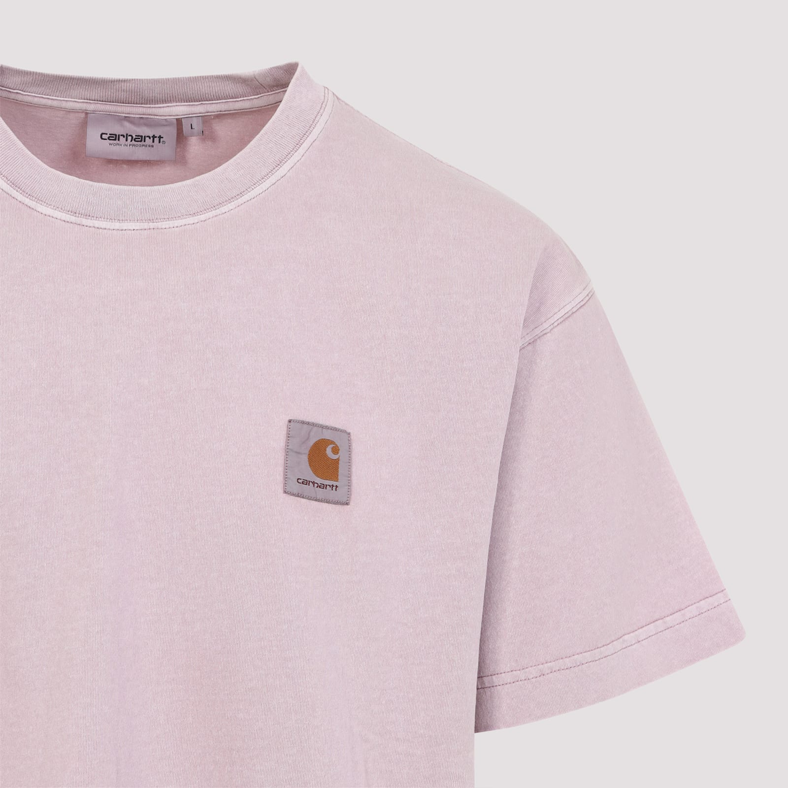 Carhartt Cotton Loose Fit T-shirt With Dropped Shoulders In Hortensia