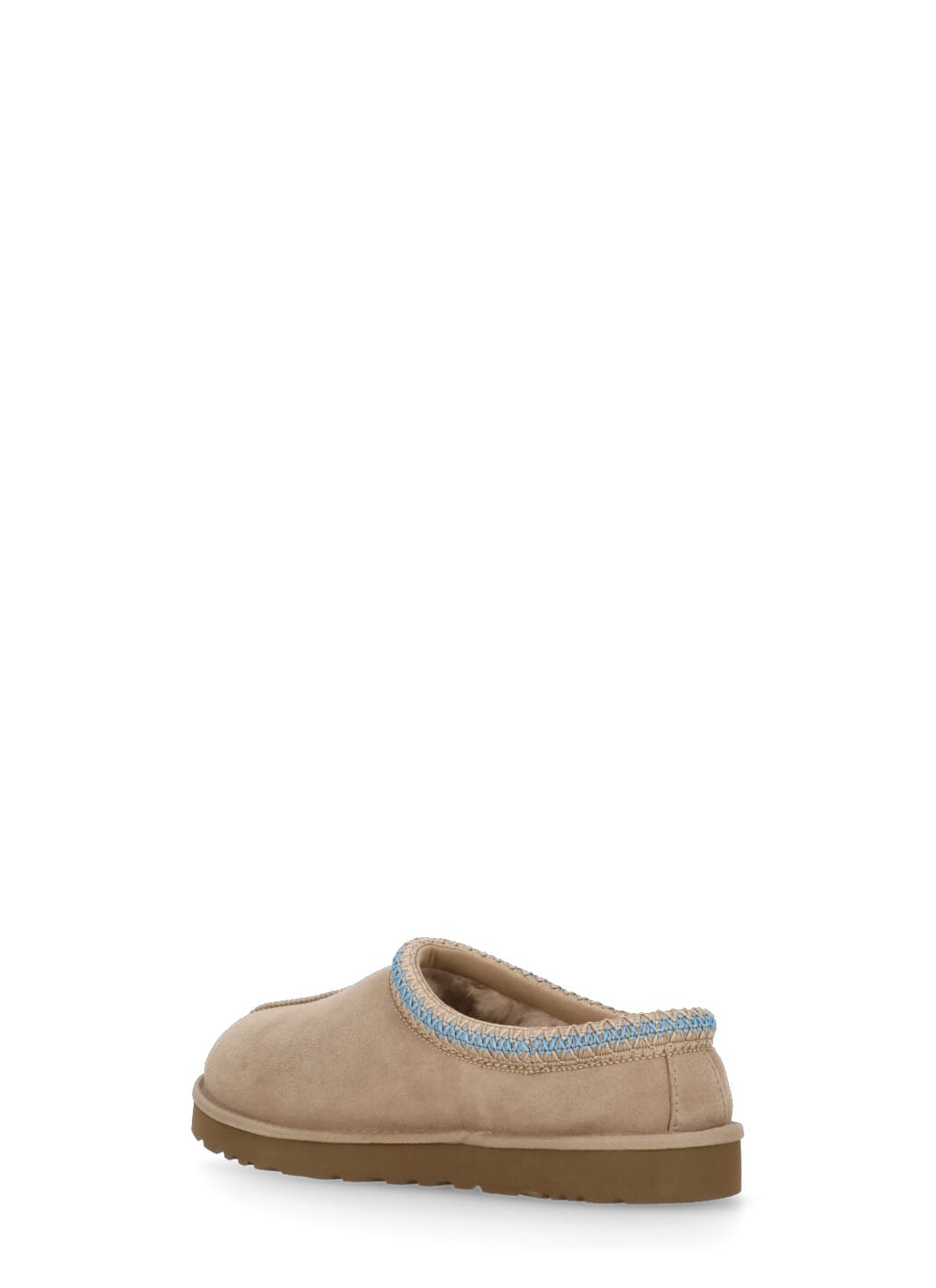 Ugg Tasman Suede Flat Mules In Neutral