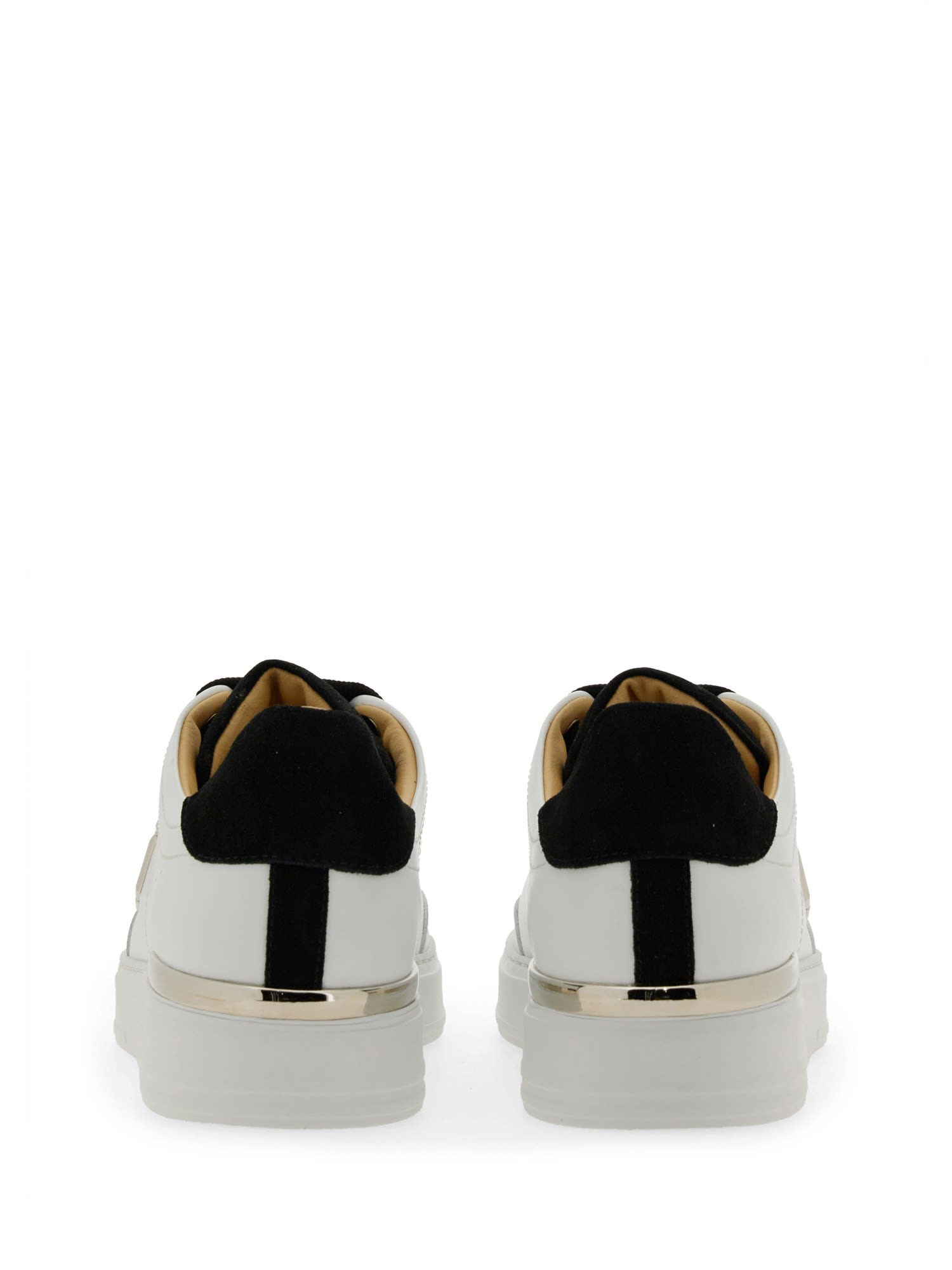 Shop Philipp Plein Sneaker With Logo In White / Black