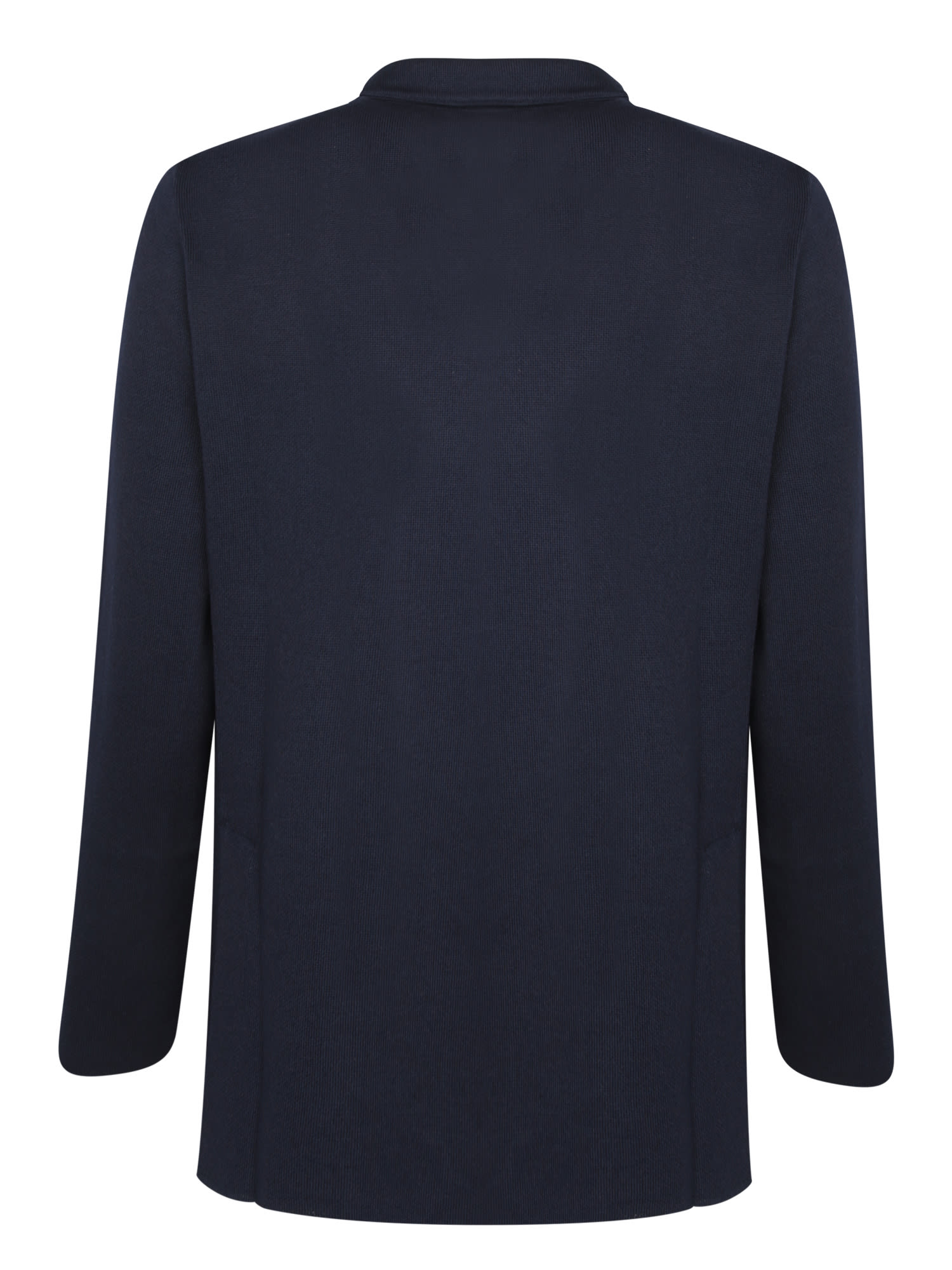 Lardini Blue Wool Cardigan Jacket In Blue
