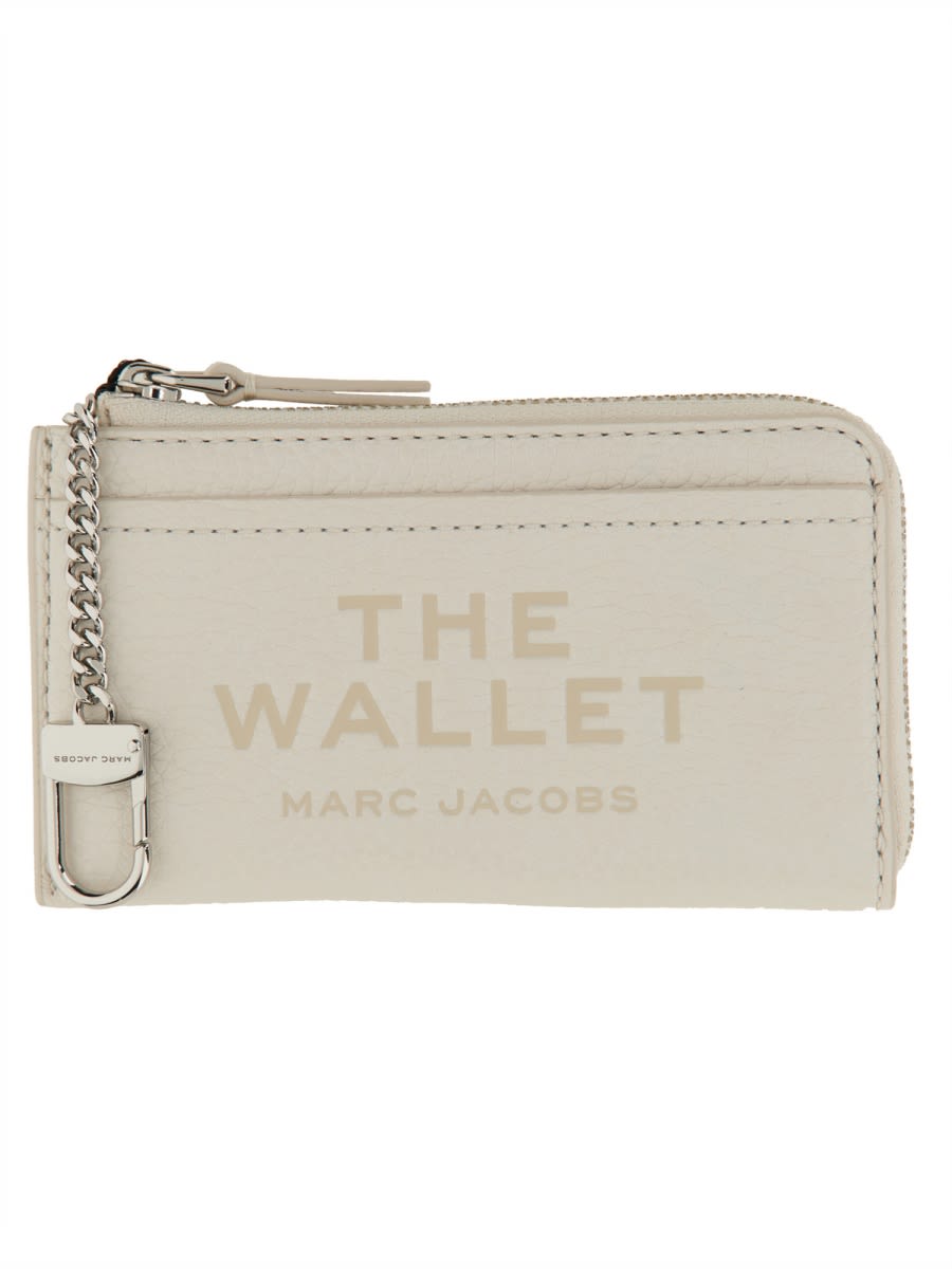 Shop Marc Jacobs Leather Card Holder In White