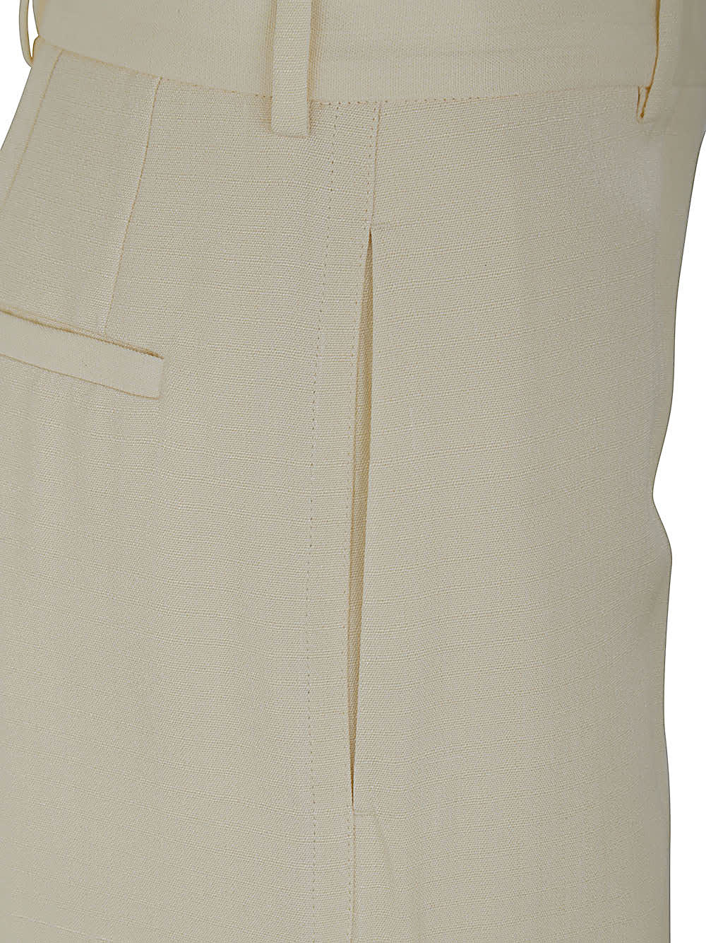 Shop Jil Sander 61 Aw 32 Wide Leg Tailored Trousers In Chalk