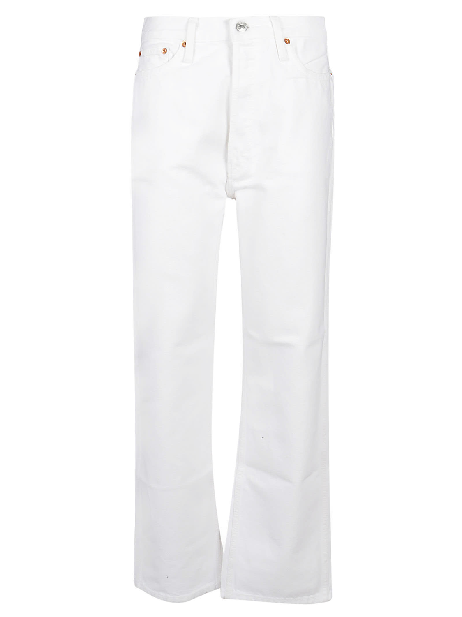 Shop Re/done 90s High Rise Loose Jeans In White