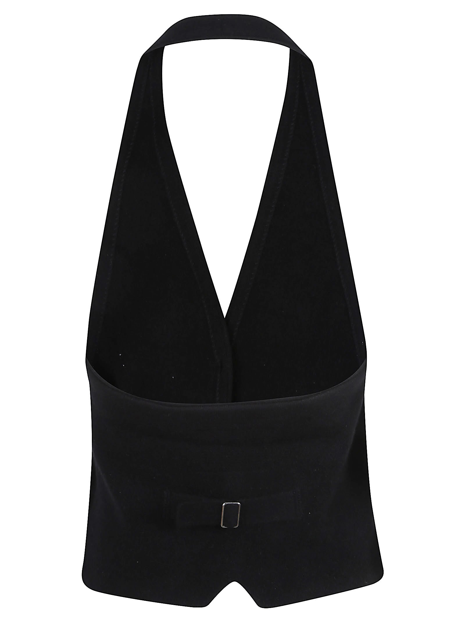 Guest In Residence Tailored Cashmere Halter Vest In Black