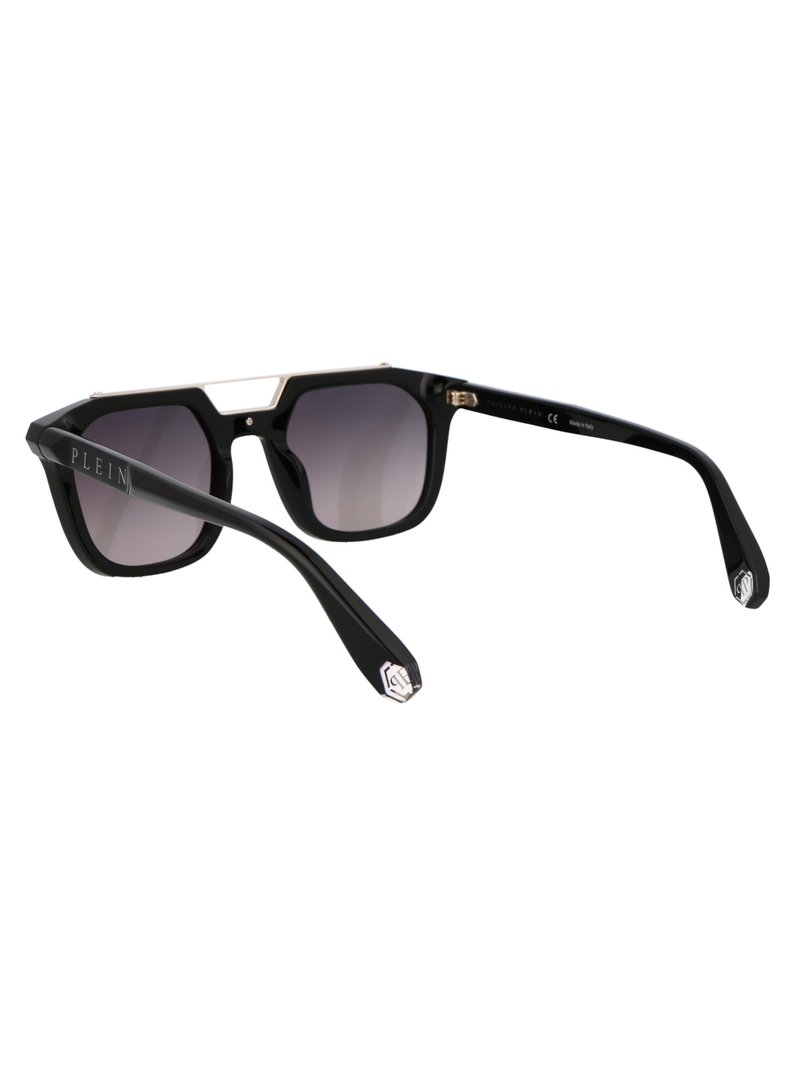 Shop Philipp Plein Plein Traveller Sunglasses In 700x Black