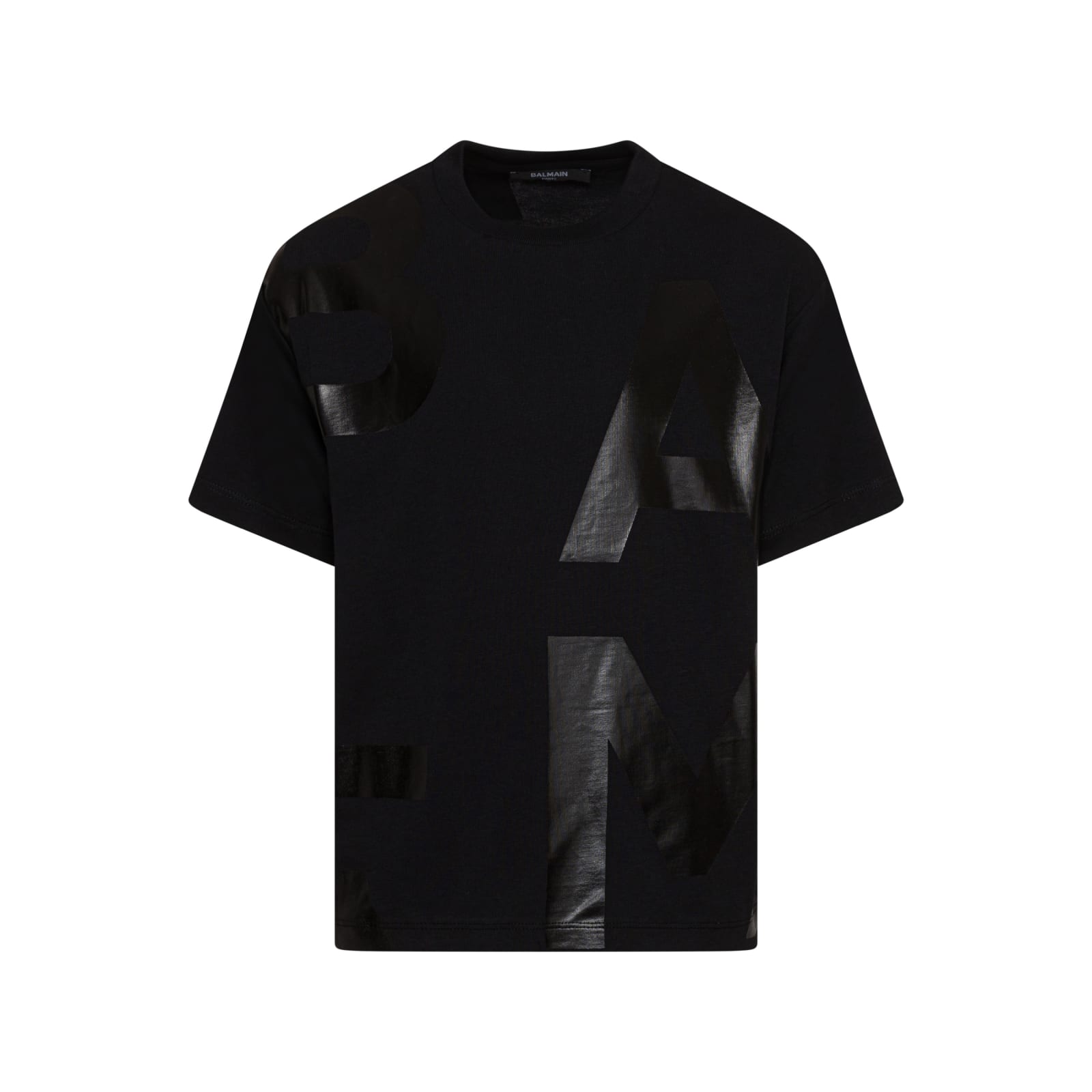 Balmain Kids' T-shirt With Print In Black