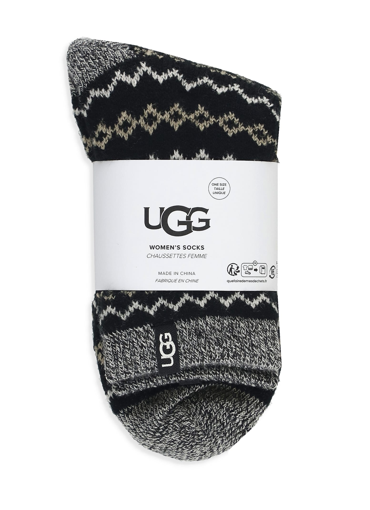 Ugg Socks With Logo In Black