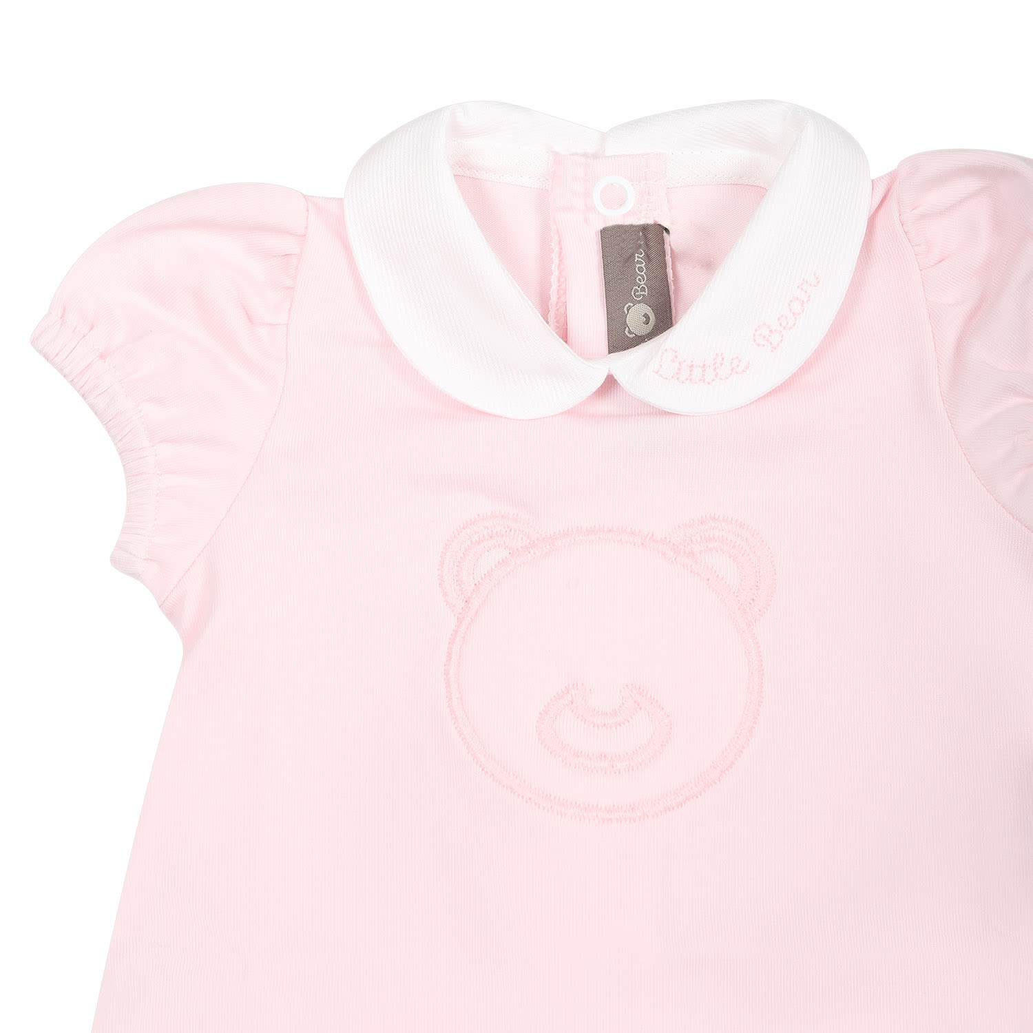 Shop Little Bear Pink Romper For Baby Girl With Bear