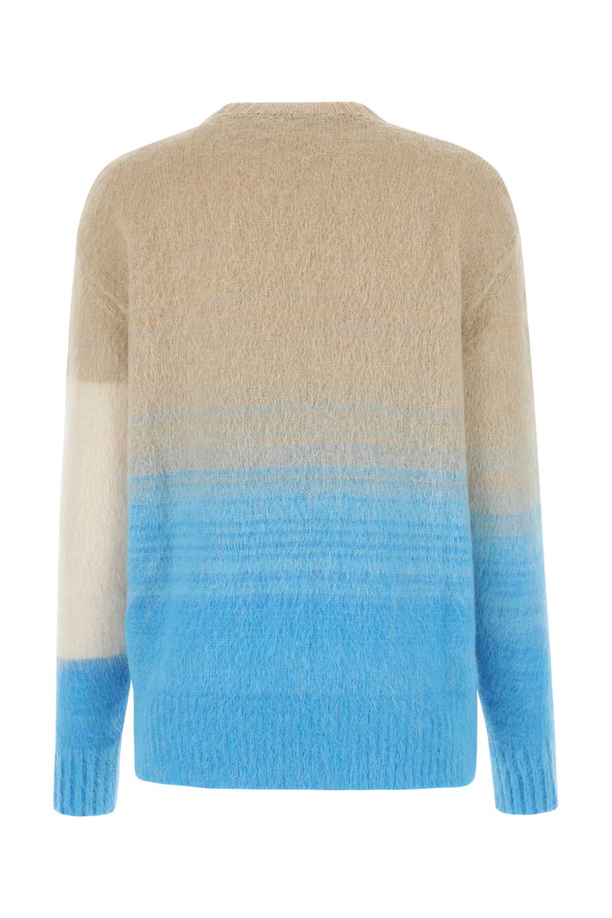 Shop Off-white Multicolor Mohair Blend Sweater In 4961