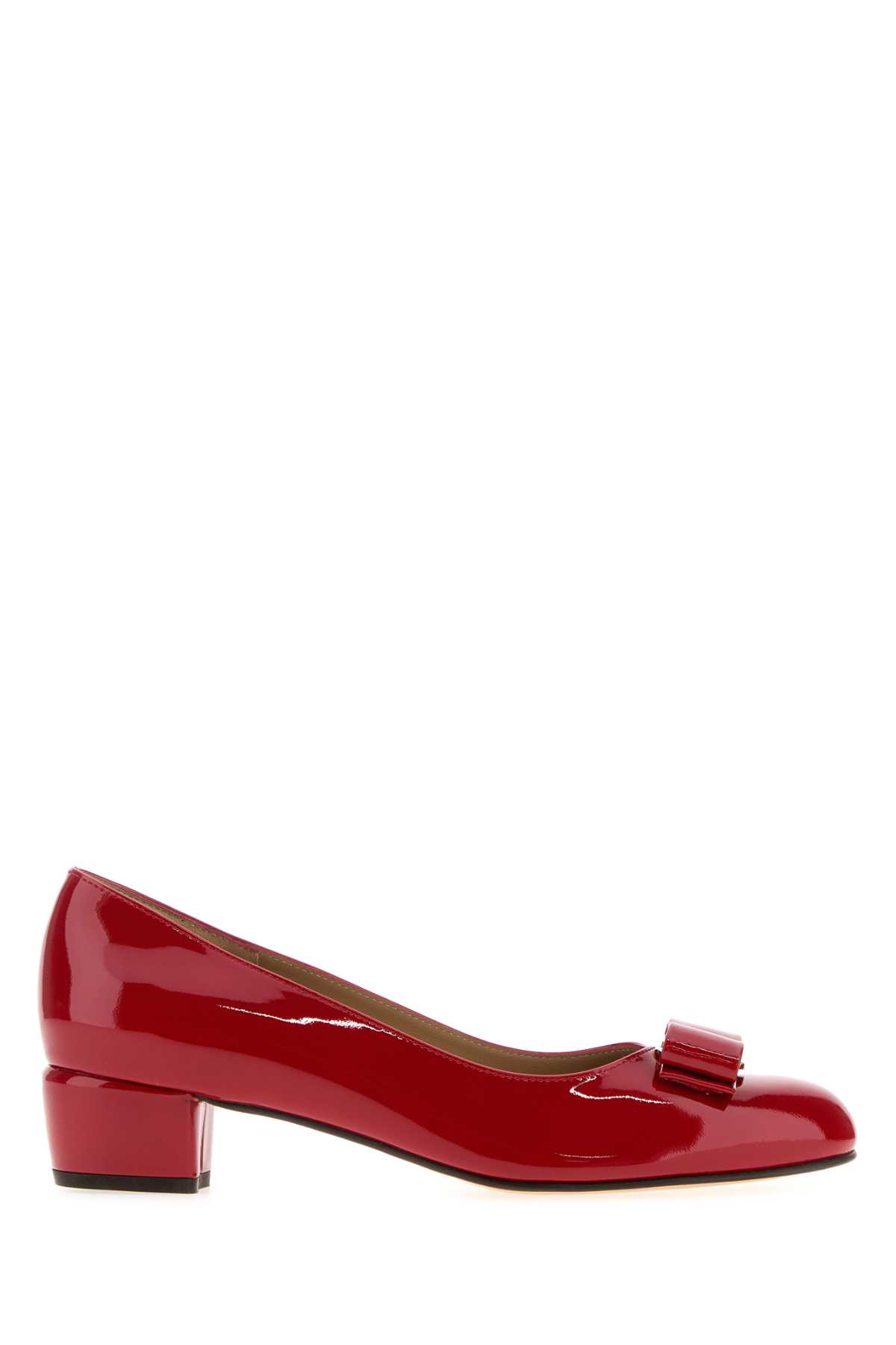 Red Leather Vara Pumps