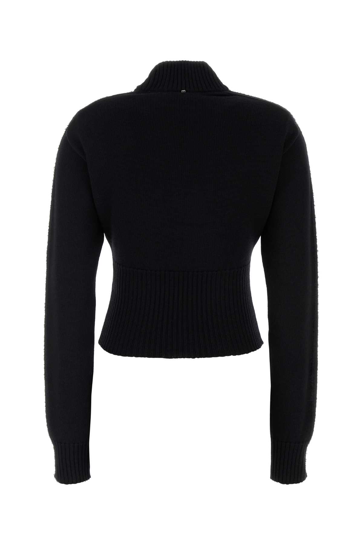 Sportmax Black Wool Holiday Sweater In Nero