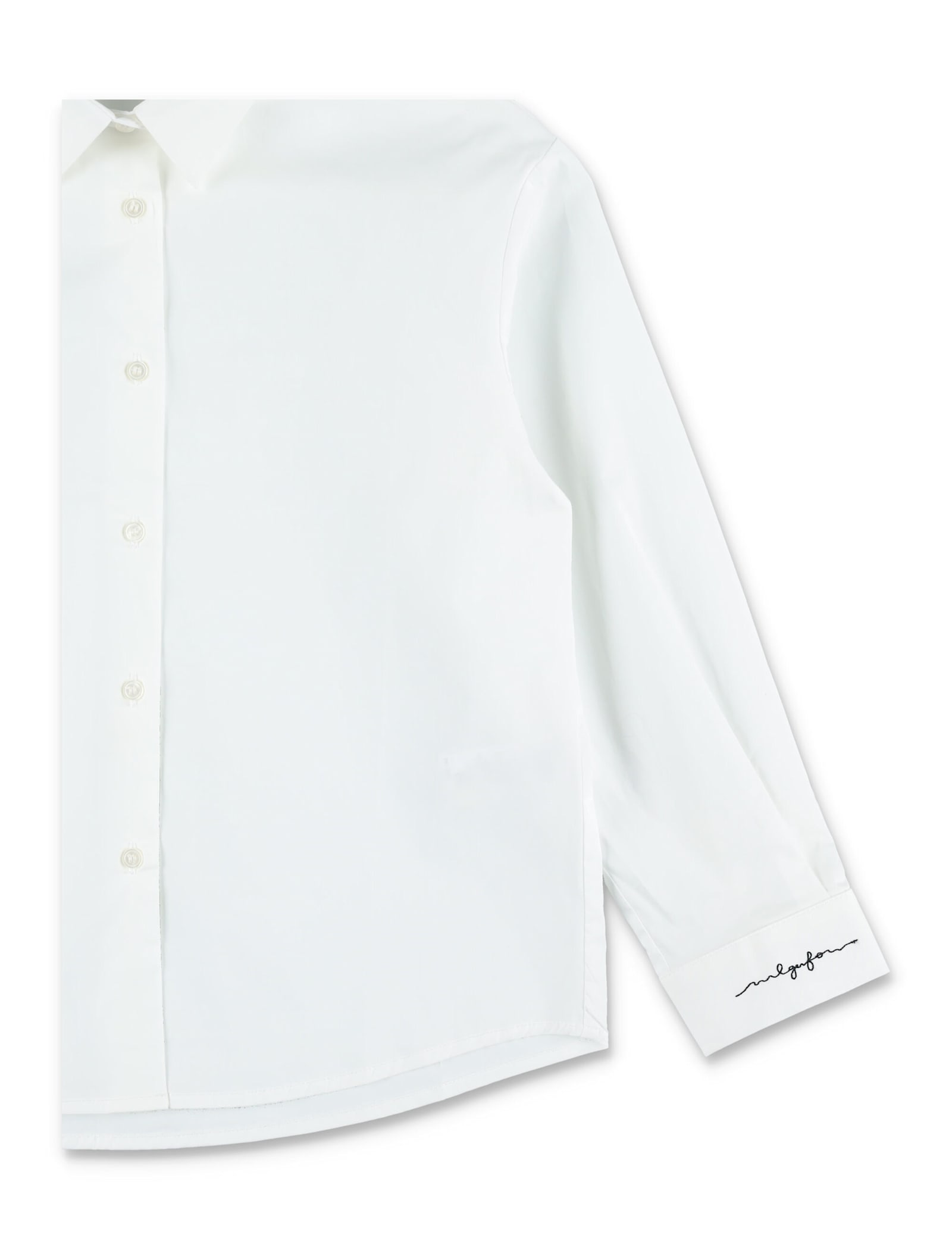 Il Gufo Girls Shirt With Logo Embroidery In White