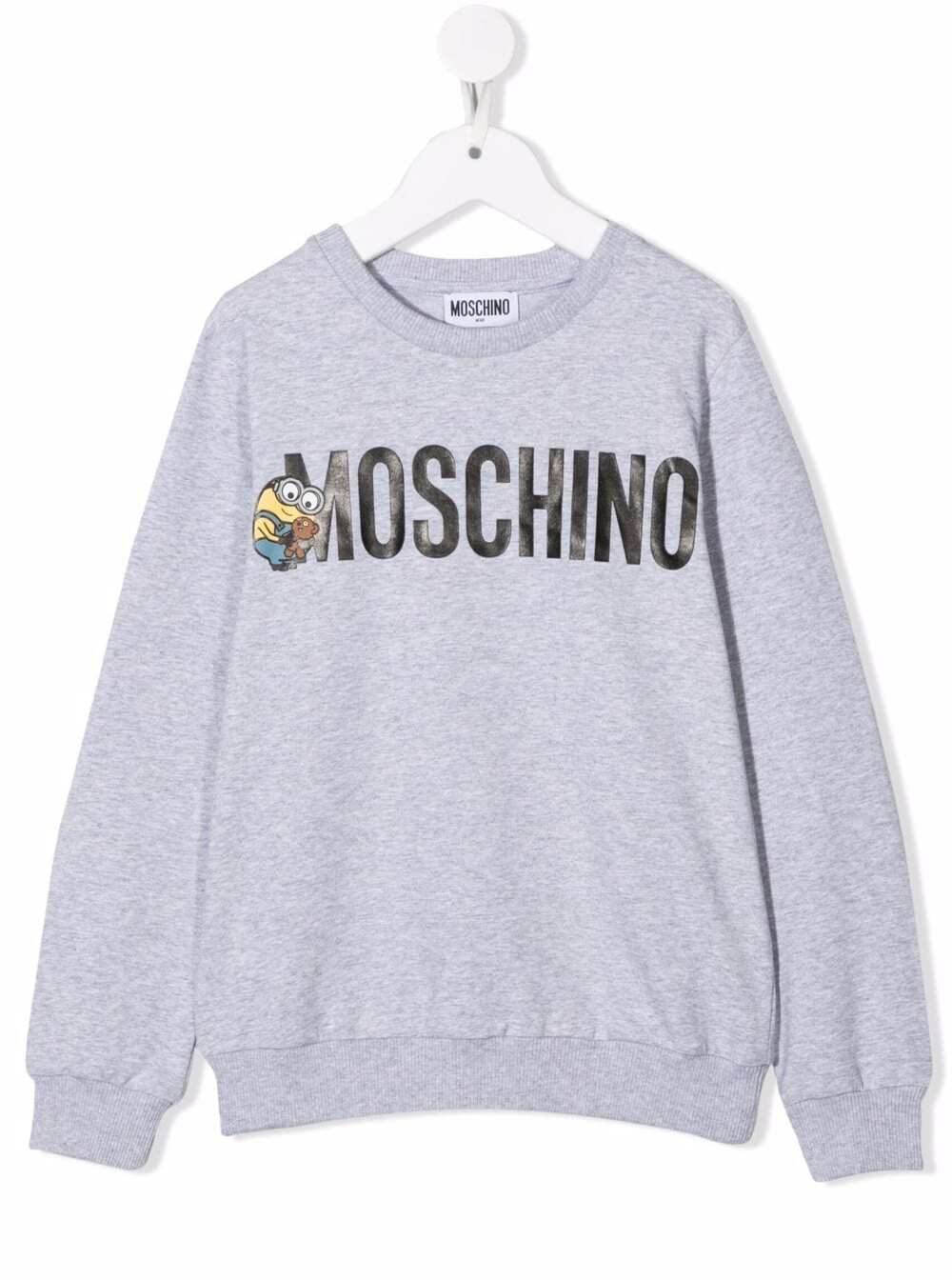 Moschino Kids Boys Addition Grey Jersey Sweatshirt