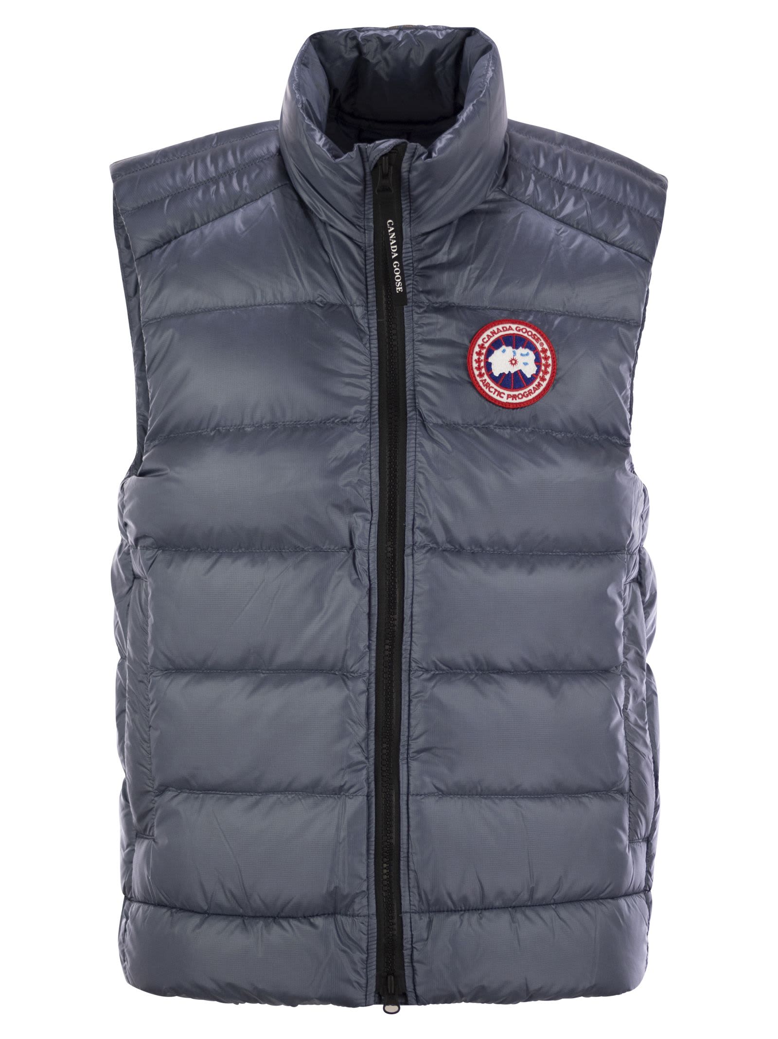 Shop Canada Goose Crofton - Sleeveless Down Jacket In Avio