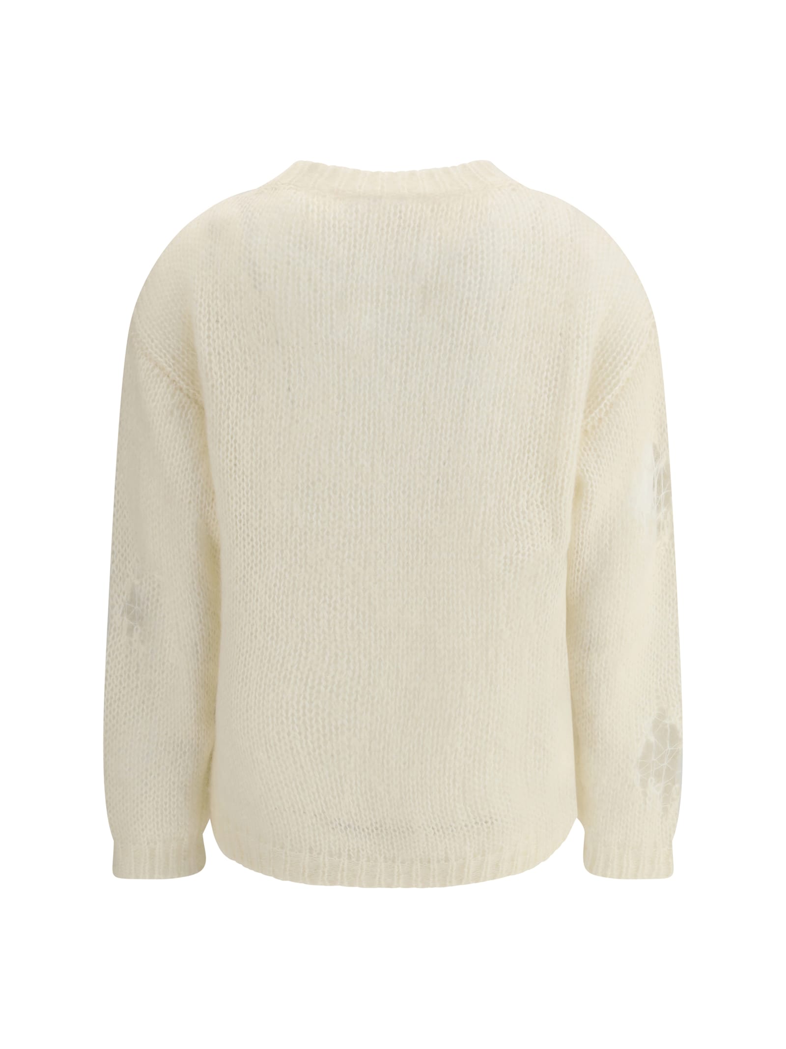 Fabiana Filippi Ripped-effect Sweater In Black