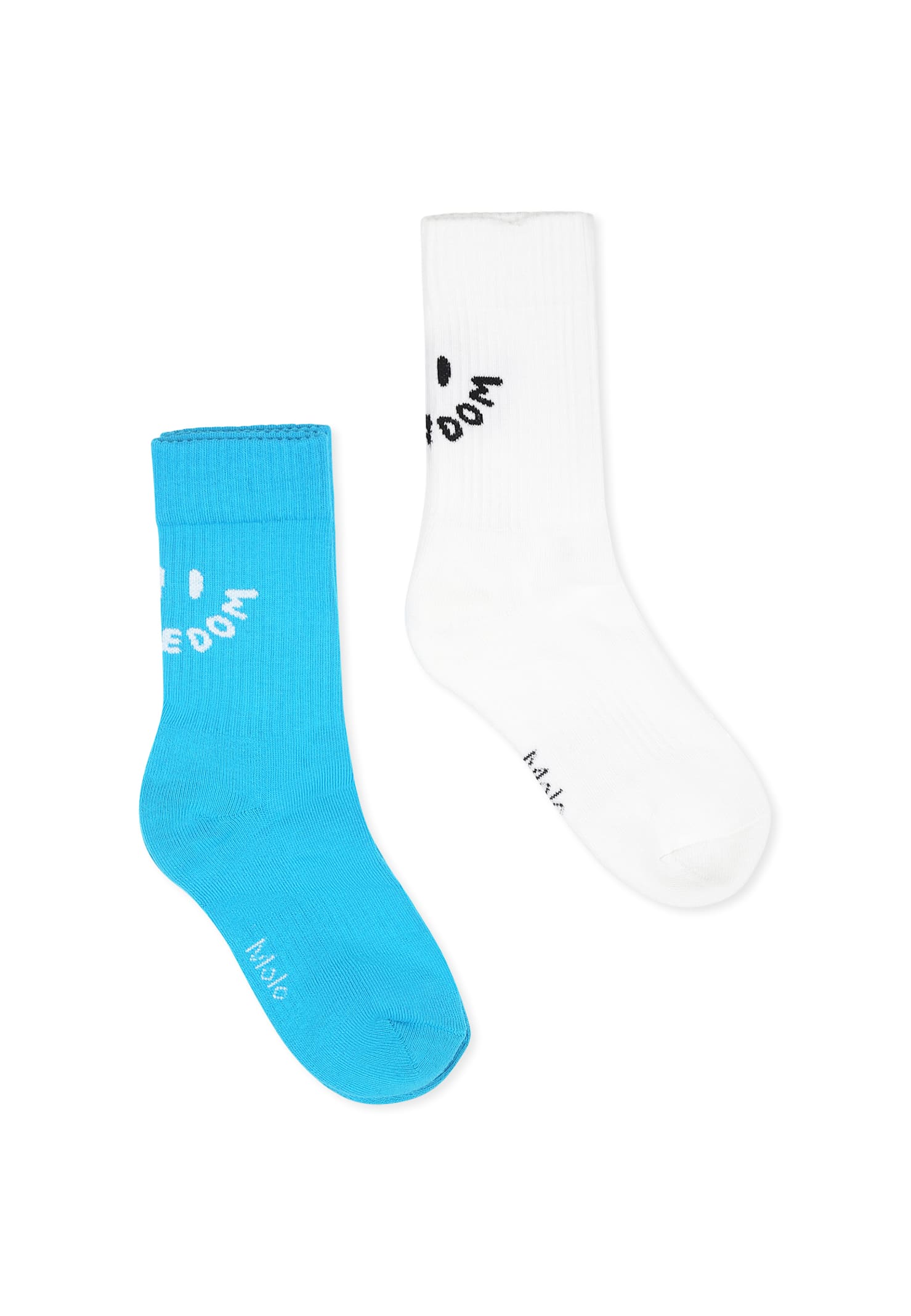 Molo Multicolor Terry Socks Set For Kids With Smiley