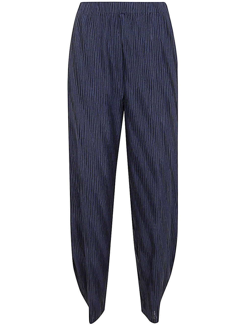 Shop Giorgio Armani Pleated Pants In Ubul Blue