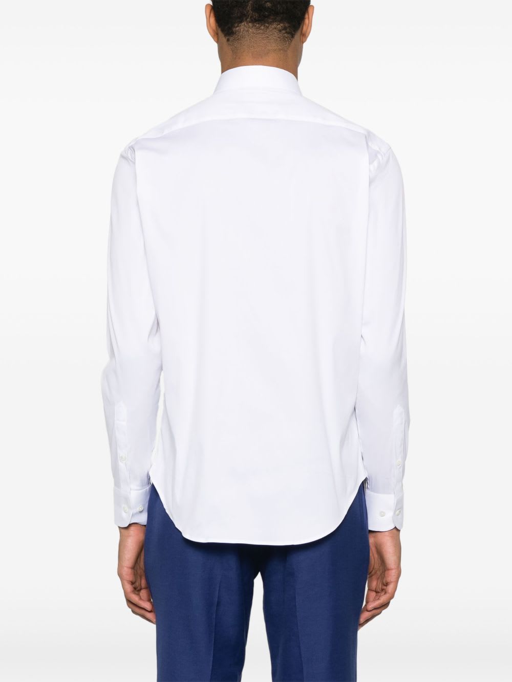 Emporio Armani Shirt Linen Collar Button-down In White