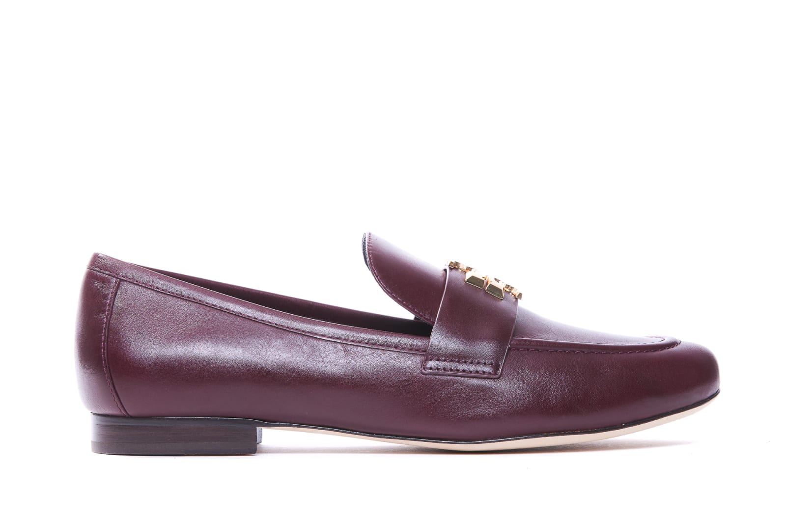 Shop Tory Burch Eleanor Loafers In Bordeaux