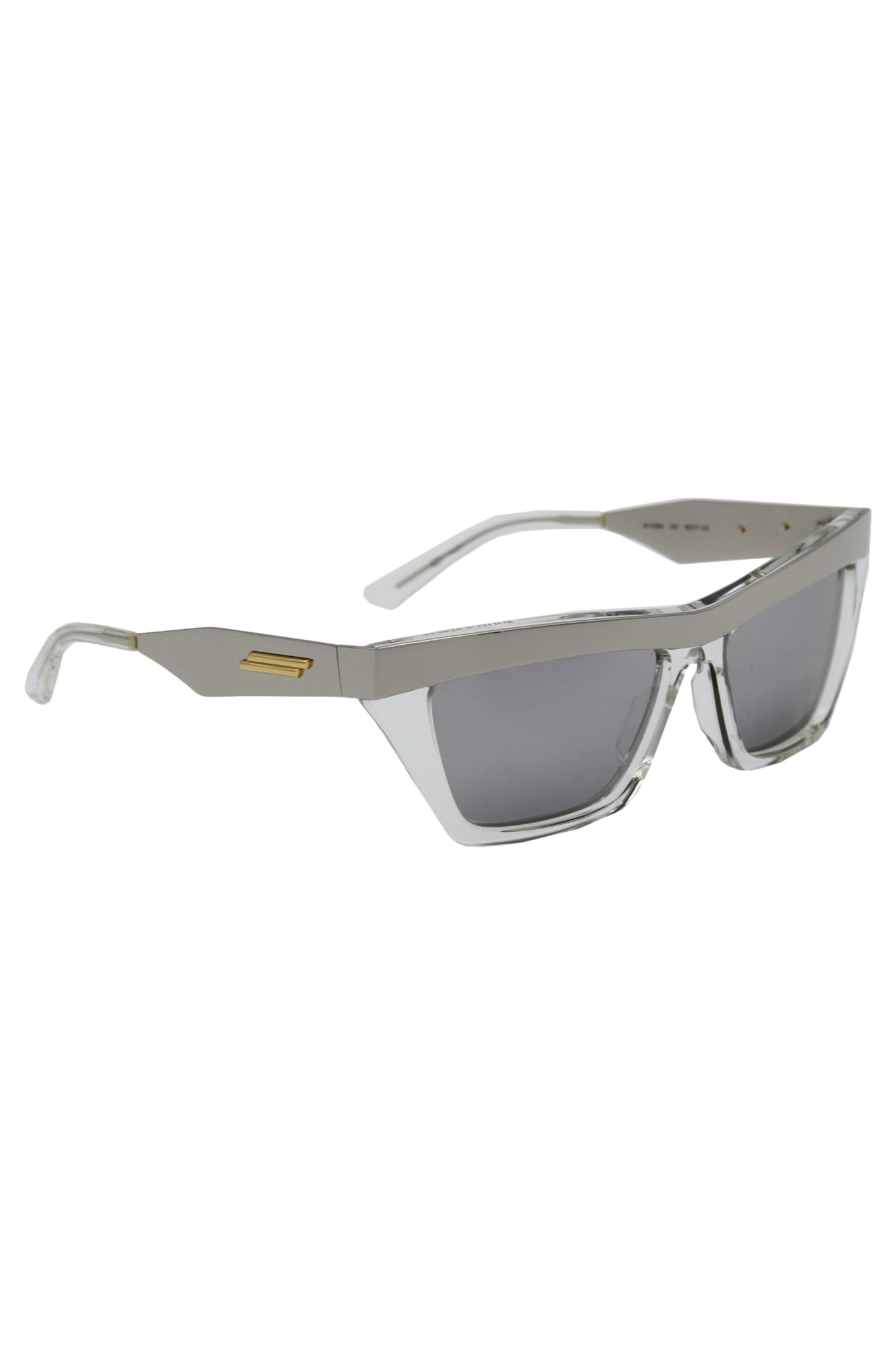 Shop Bottega Veneta Squared Sunglasses In Grey