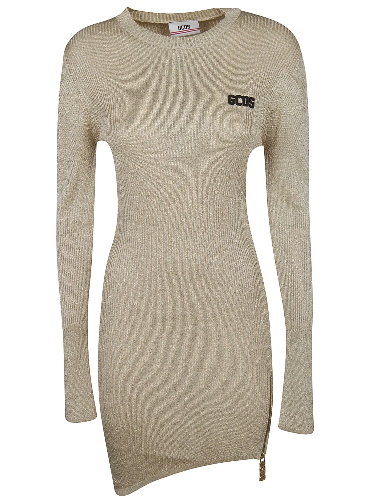 gold sweater dress