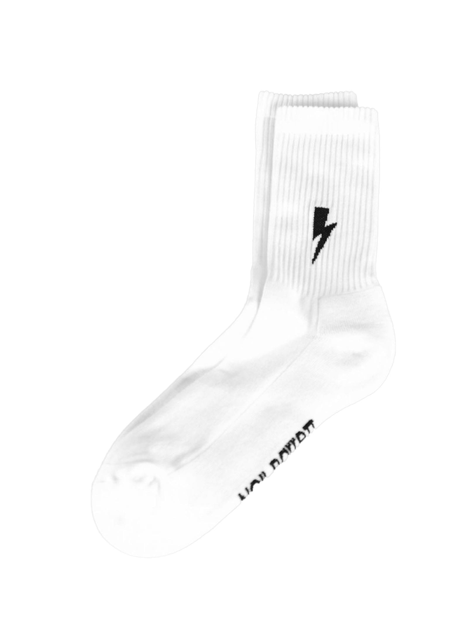 Neil Barrett Thunderbolt-intarsia Cotton Socks