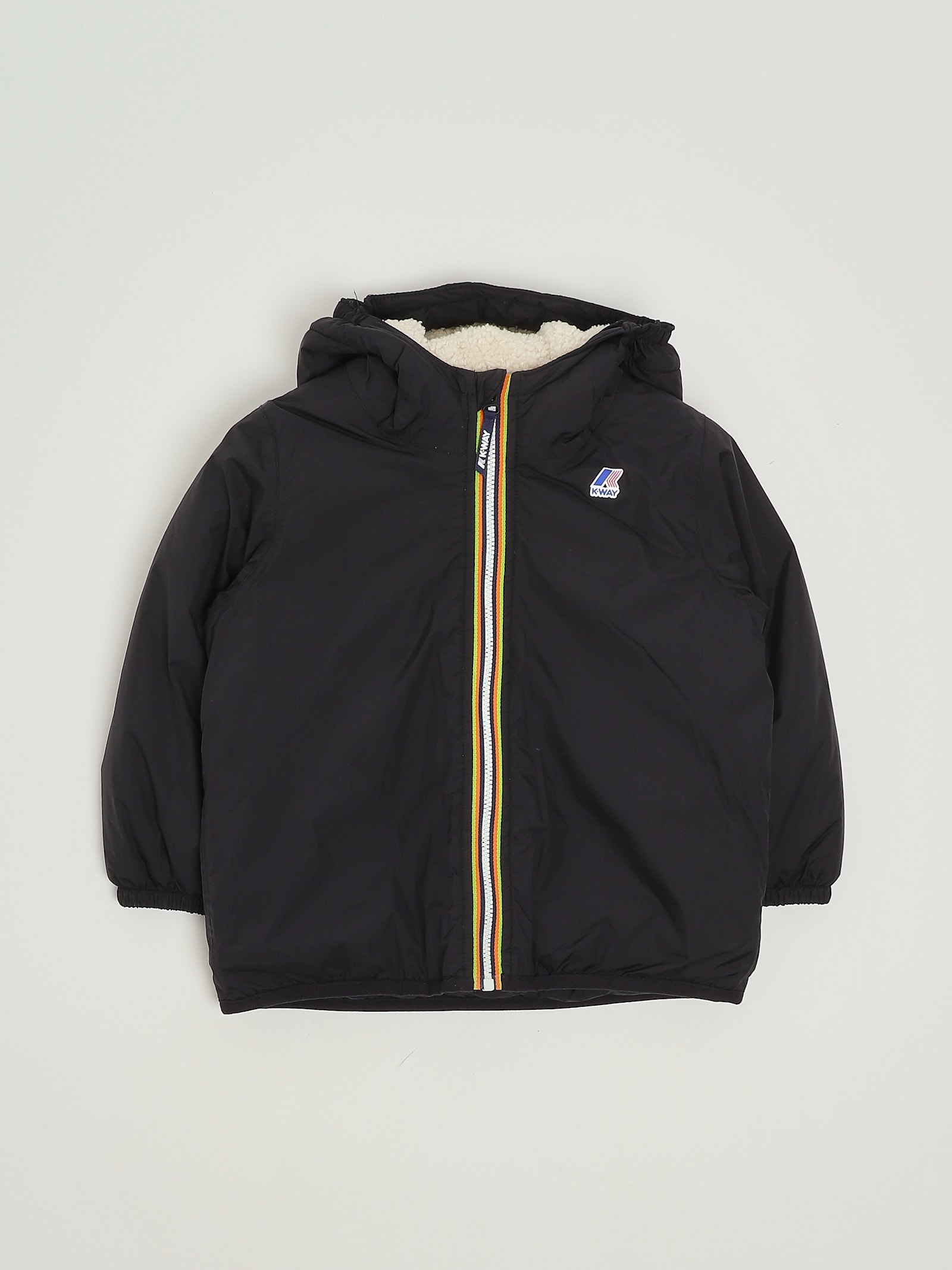 K-way Le Vrai Claudine Orsetto Jacket In Black