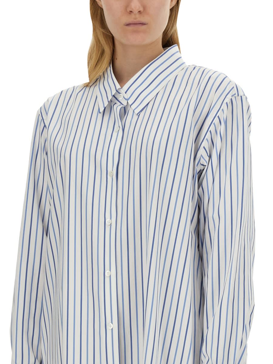 Shop Dries Van Noten Shirt With Stripe Pattern In Multicolour