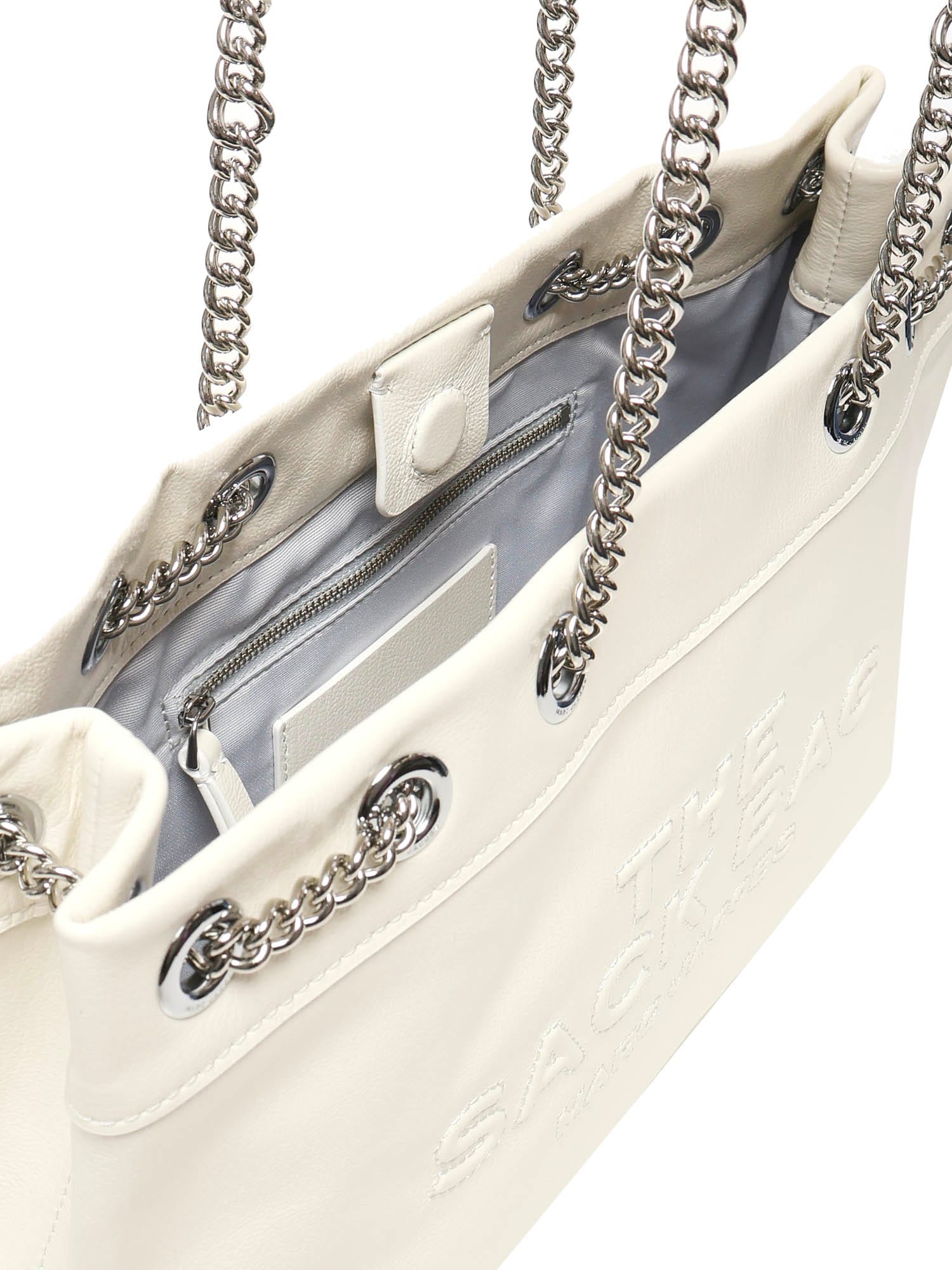 Marc Jacobs The Chain Sack Handbag In White