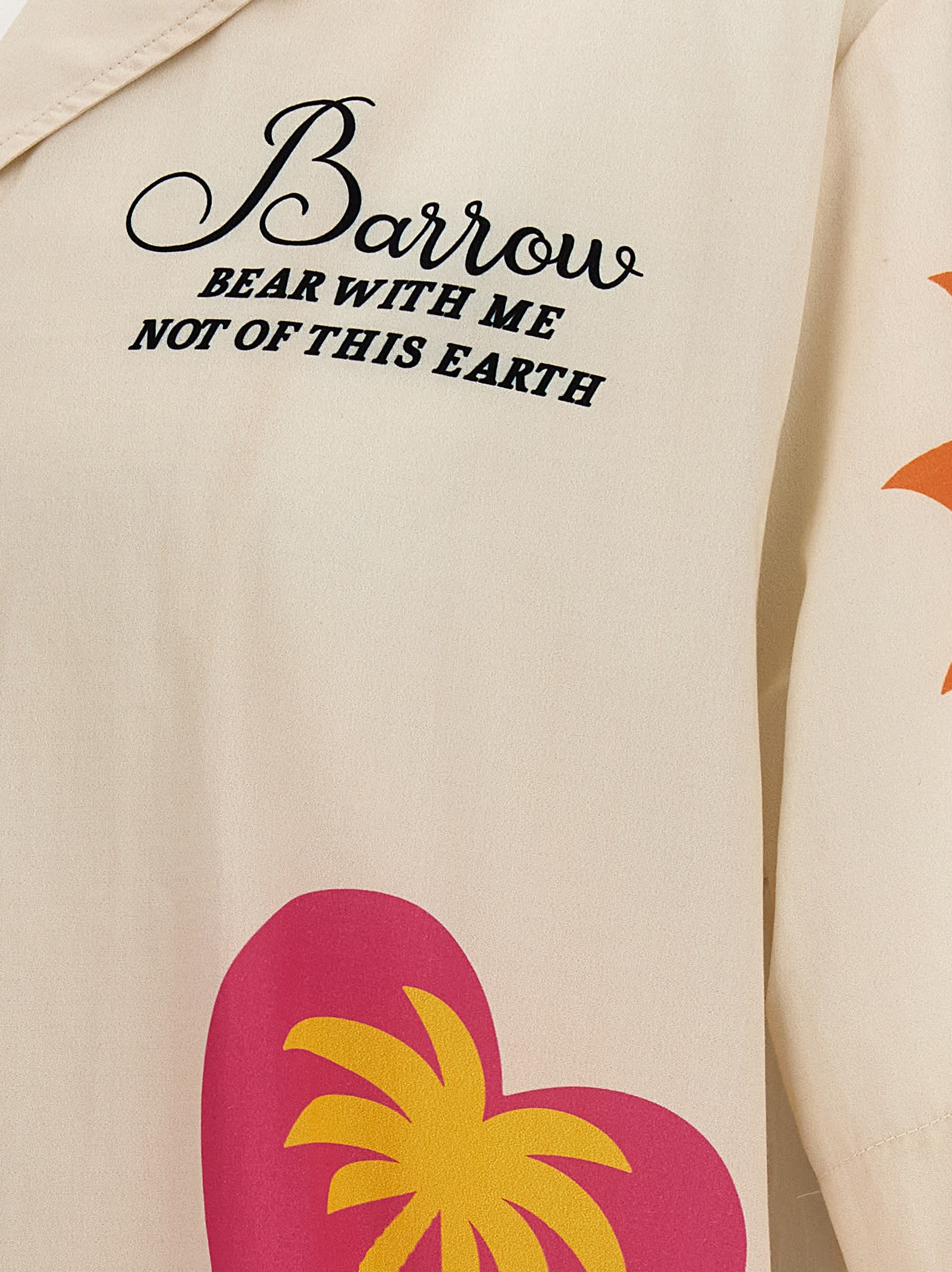 Shop Barrow All-over Print Shirt In Beige