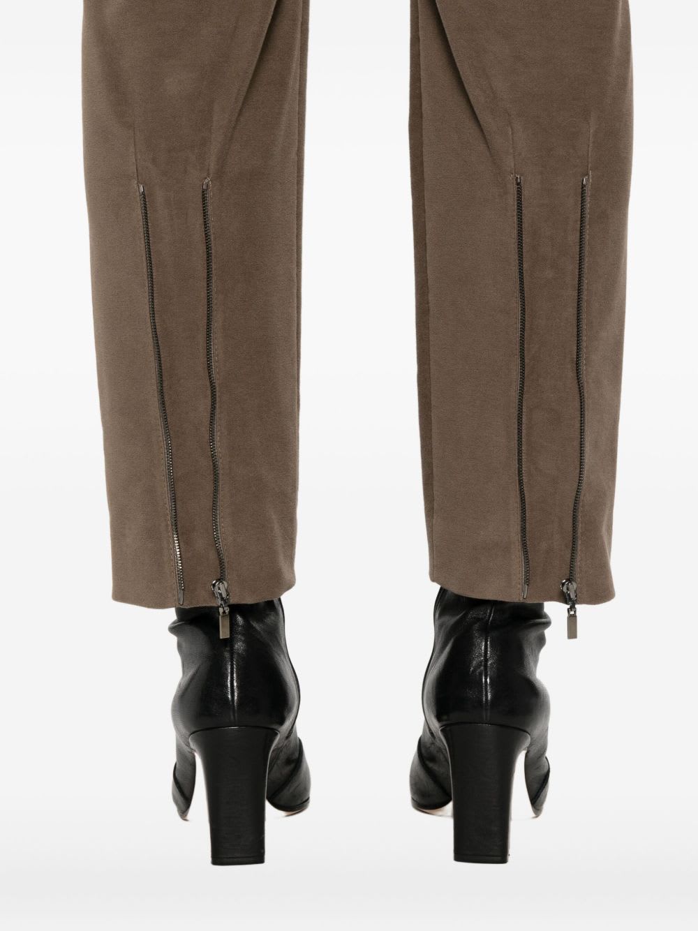 Brunello Cucinelli Pants With Zip At The Bottom In Multi