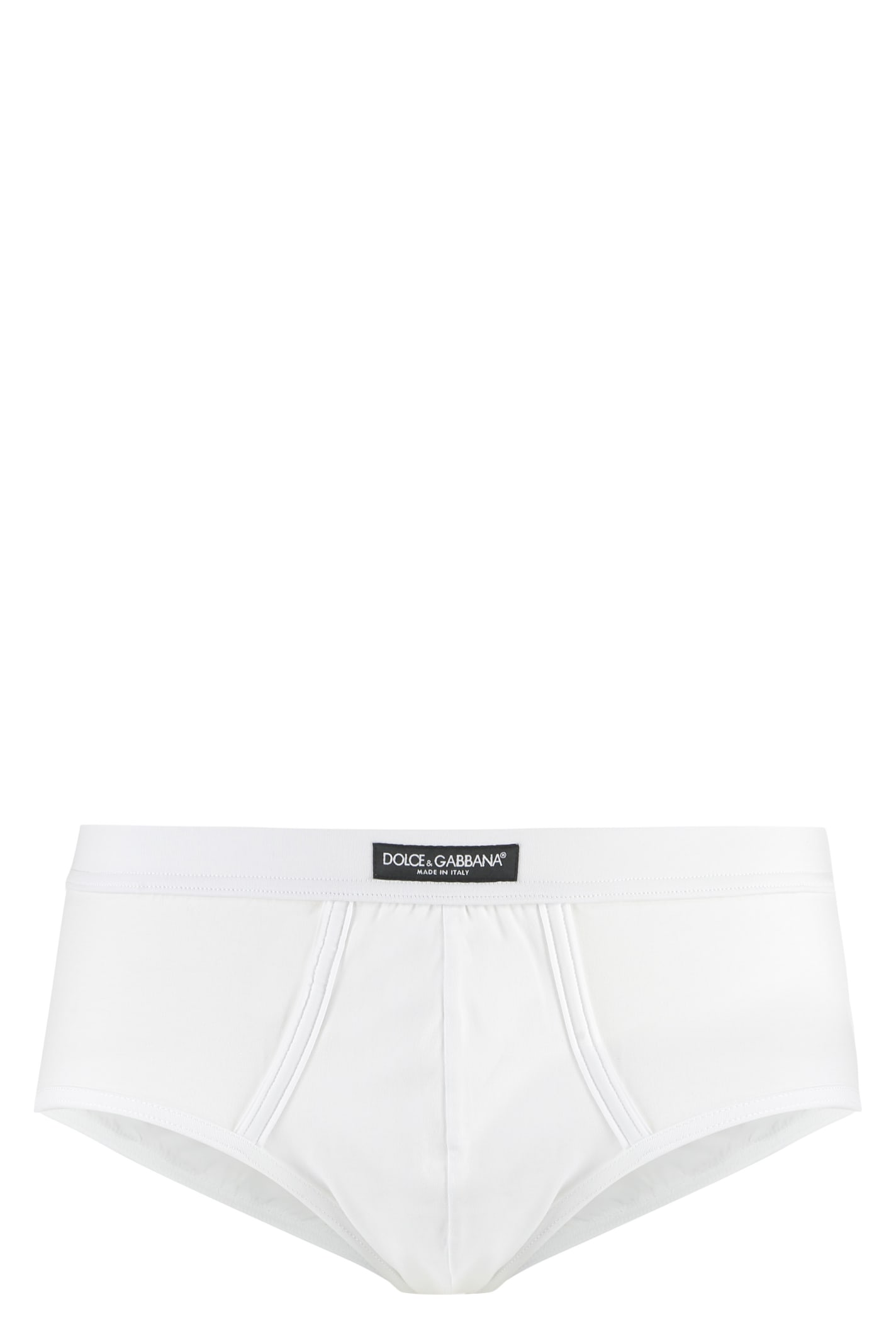 Dolce & Gabbana Plain Color Briefs In White