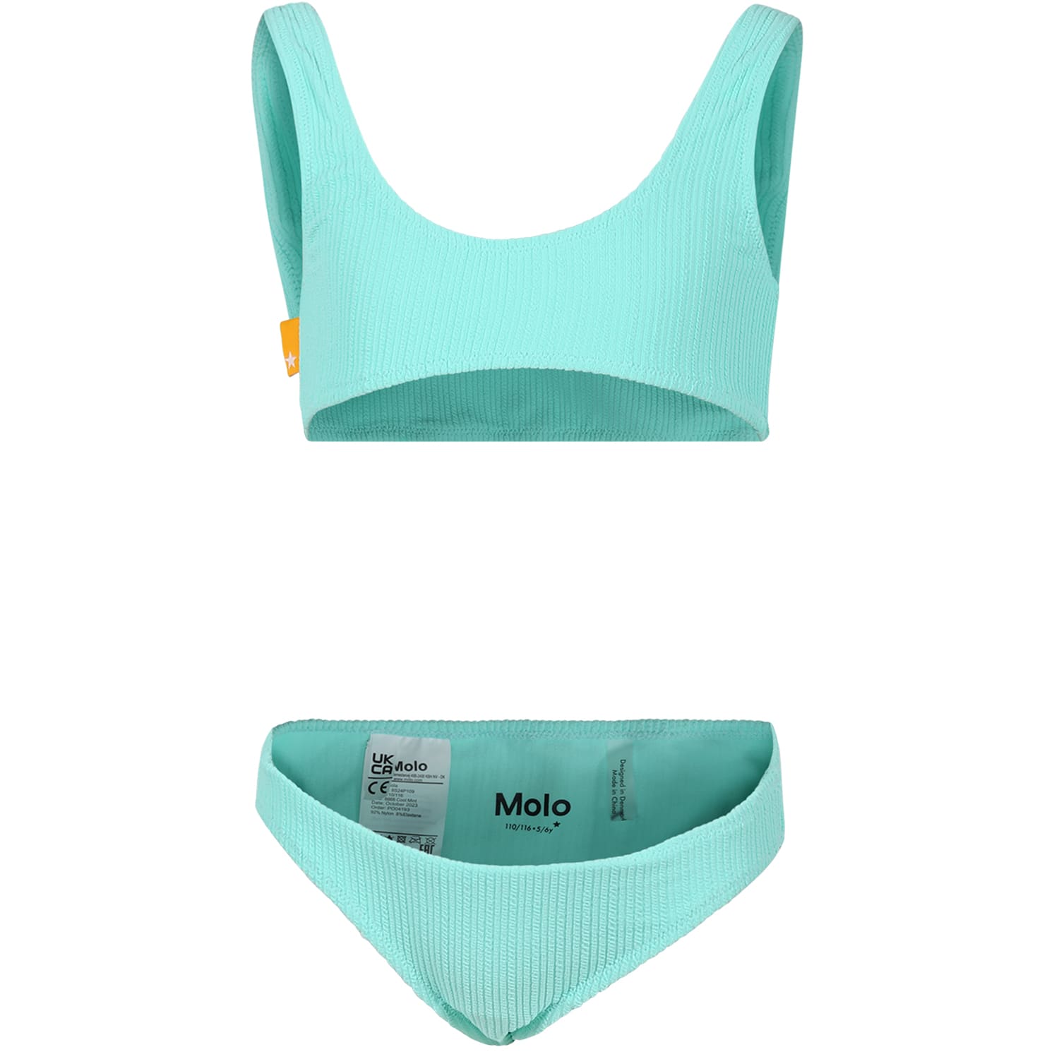 Molo Kids' Green Bikini For Girl