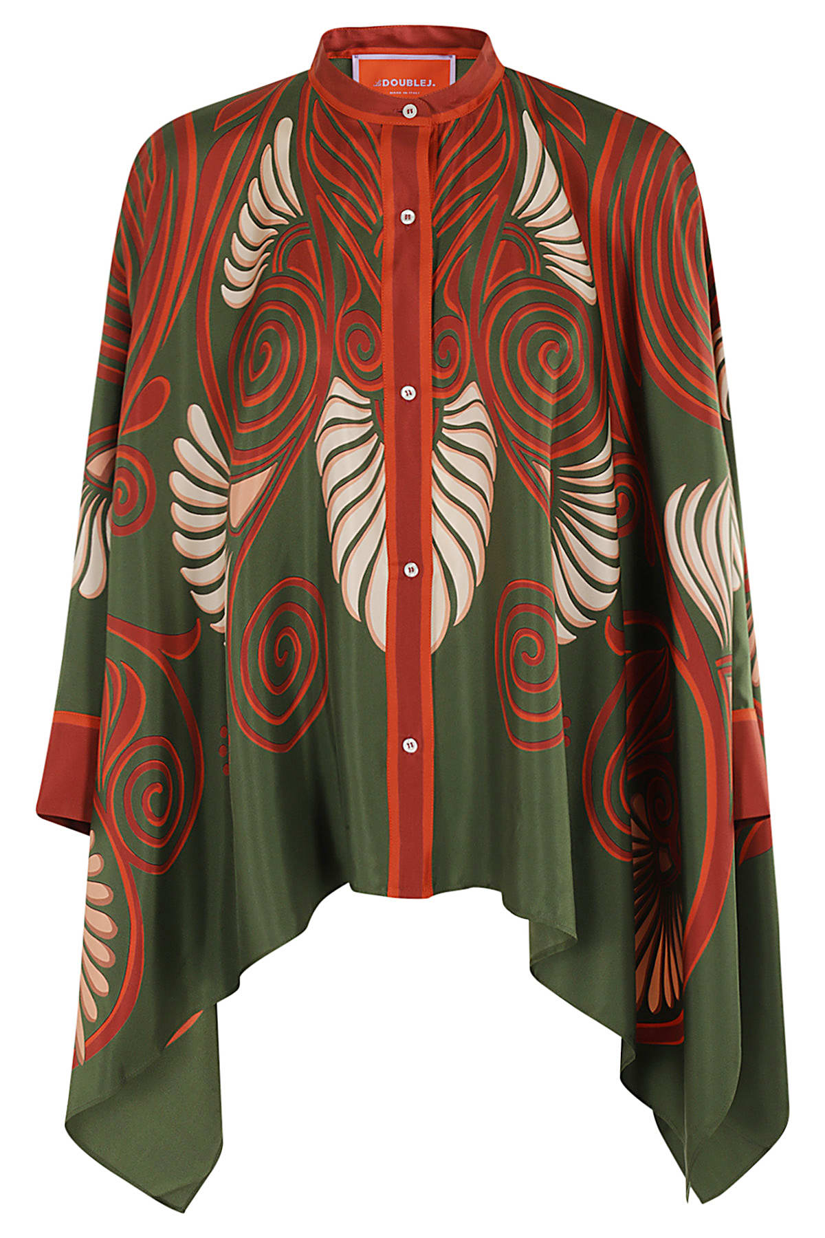 La Doublej Foulard Shirt In Dark Green