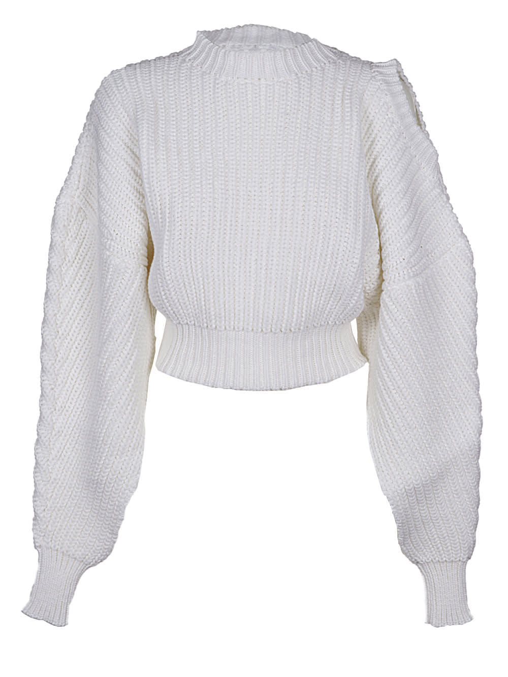 A.W.A.K.E. Mode Open Sleeve Sweater With A Round Shoulder Cut