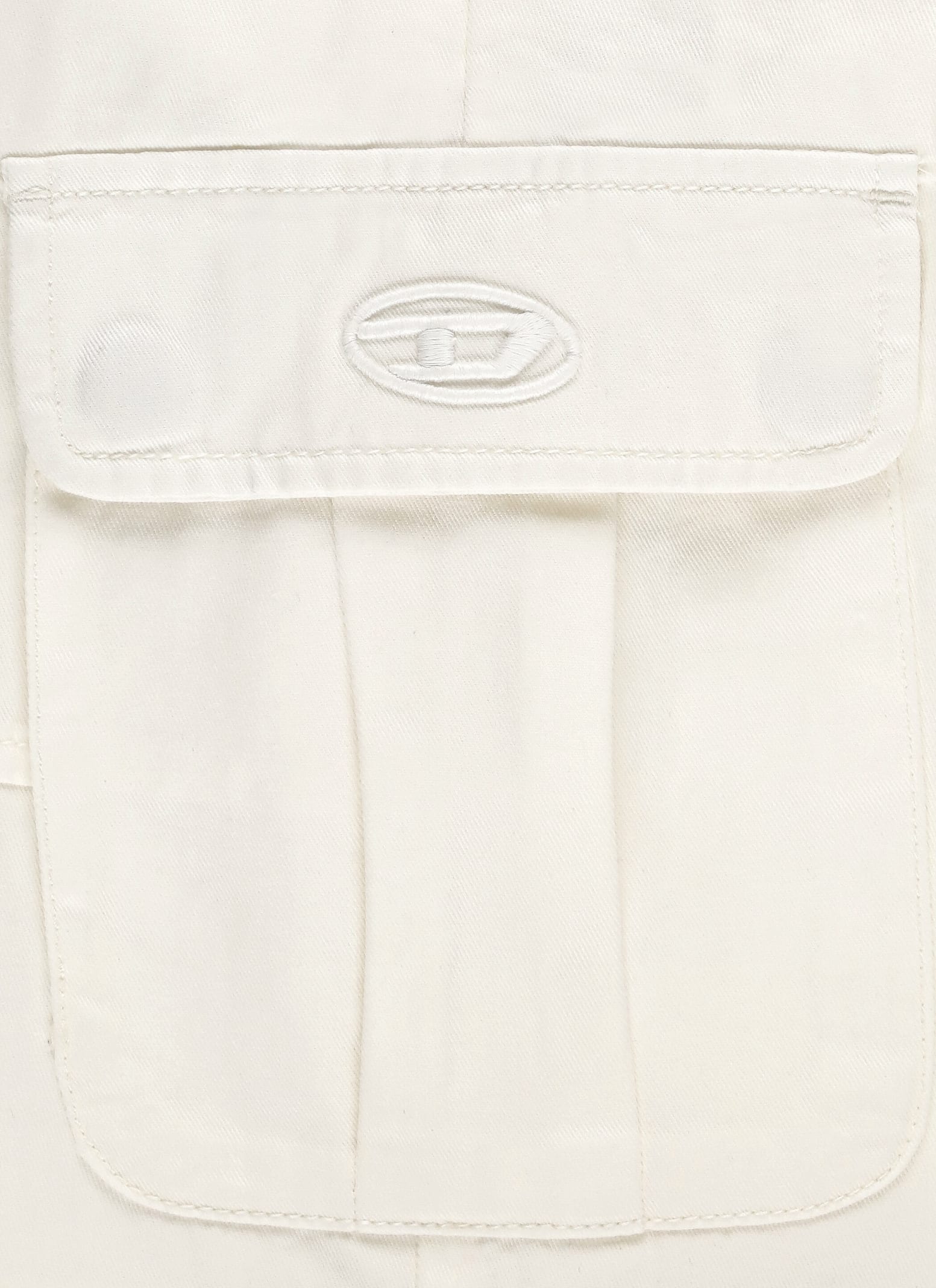 Shop Diesel Pibar Shorts In Ivory