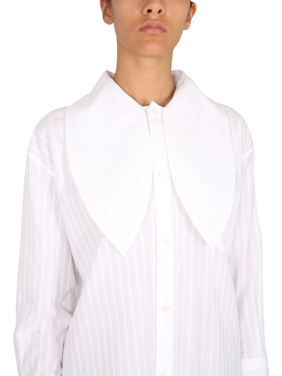 Shop Marni Poplin Shirt In White