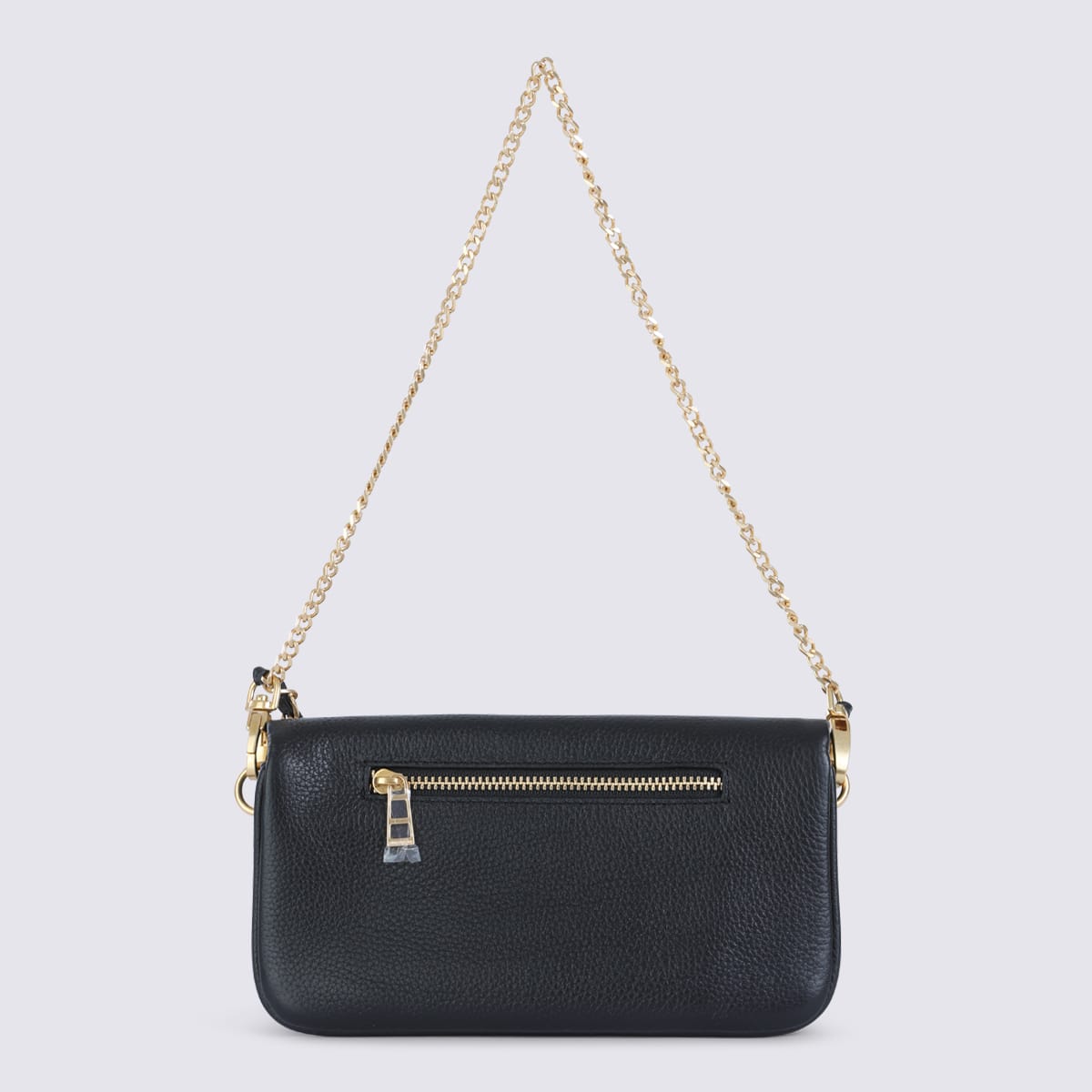 Zadig & Voltaire Black Leather Rock Nano Shoulder Bag In Black