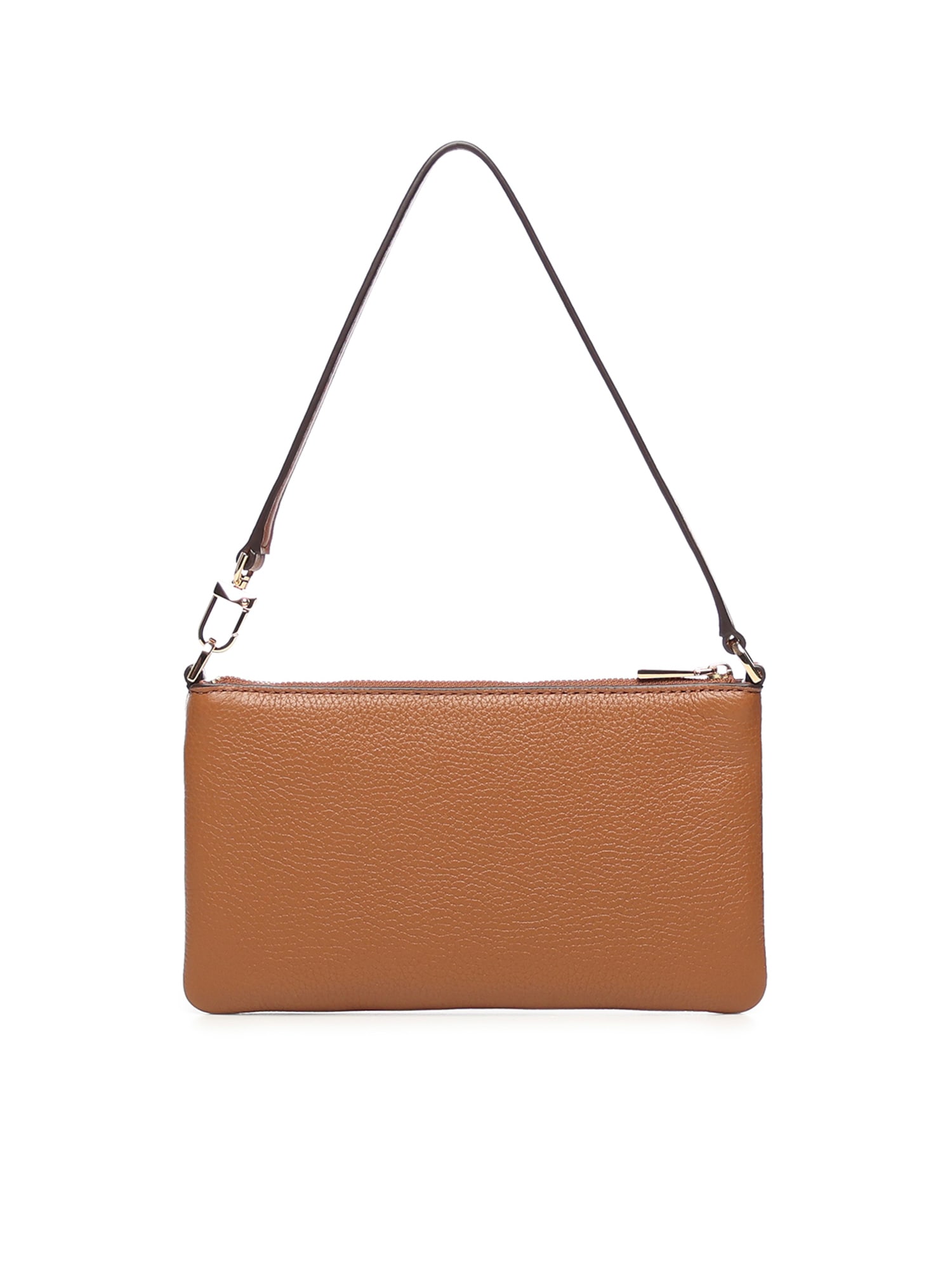 Michael Michael Kors Jet Set Medium Leather Wristlet In Brown