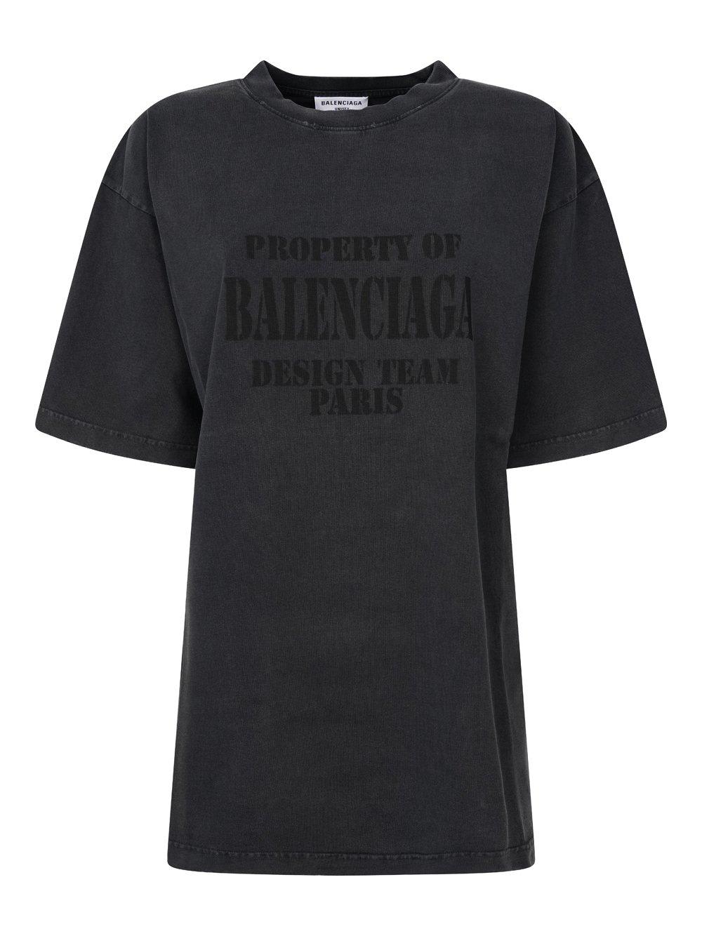 Balenciaga Logo Printed Short Sleeved T-shirt