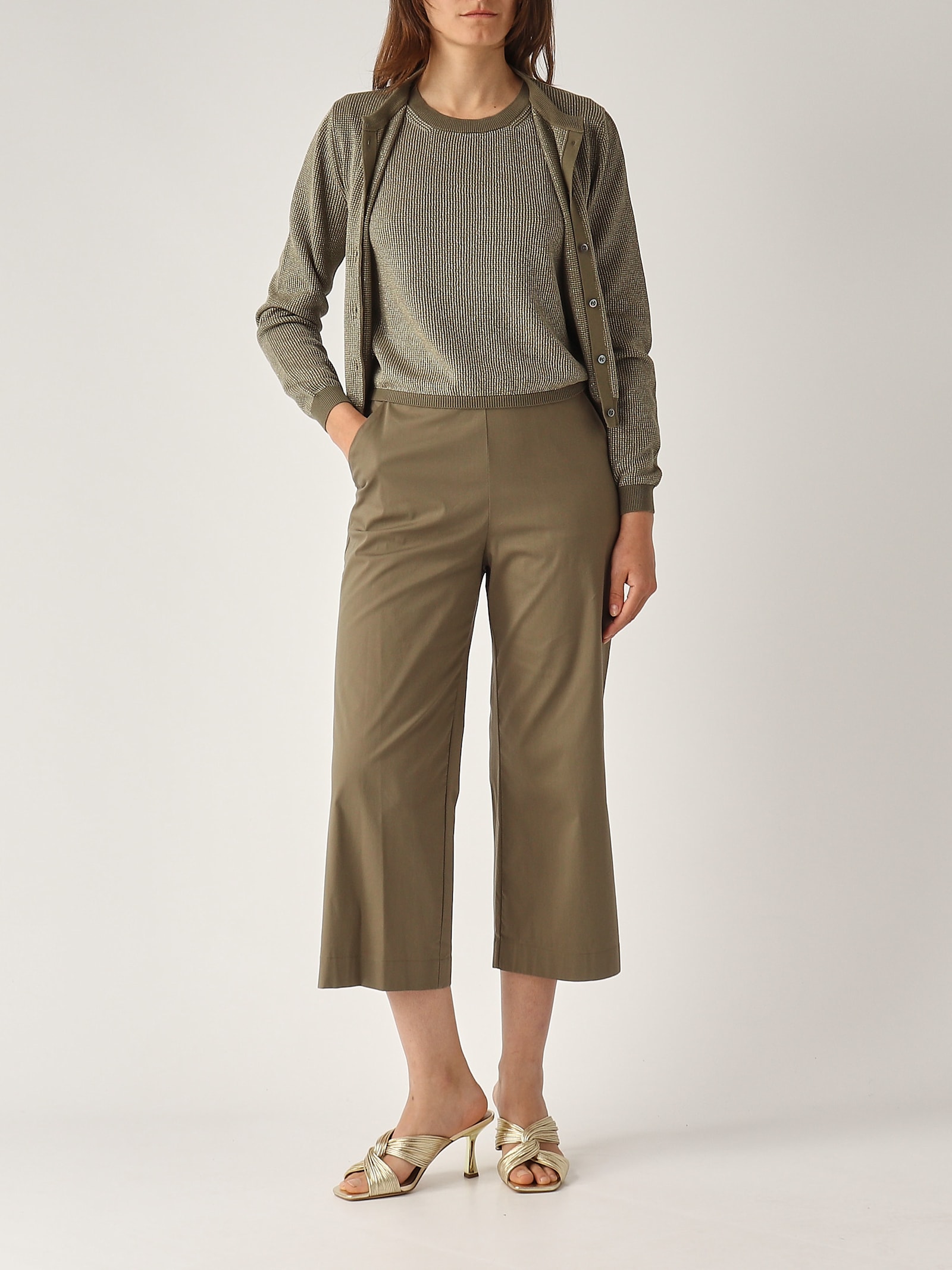 Gran Sasso Pantalone Trombetta Trousers In Brown